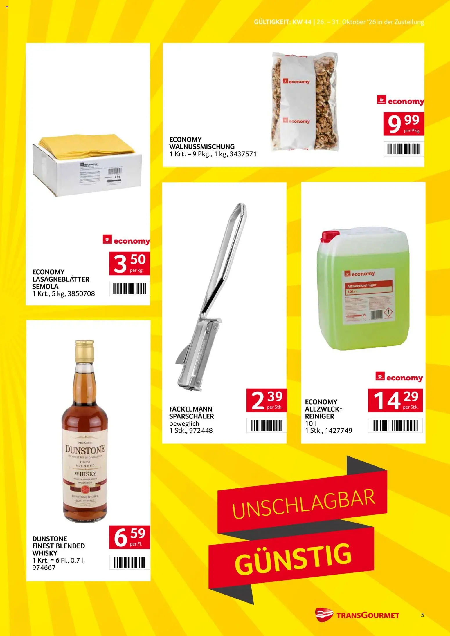 Transgourmet Flugblatt gültig ab 26.10.2026 | Seite: 5