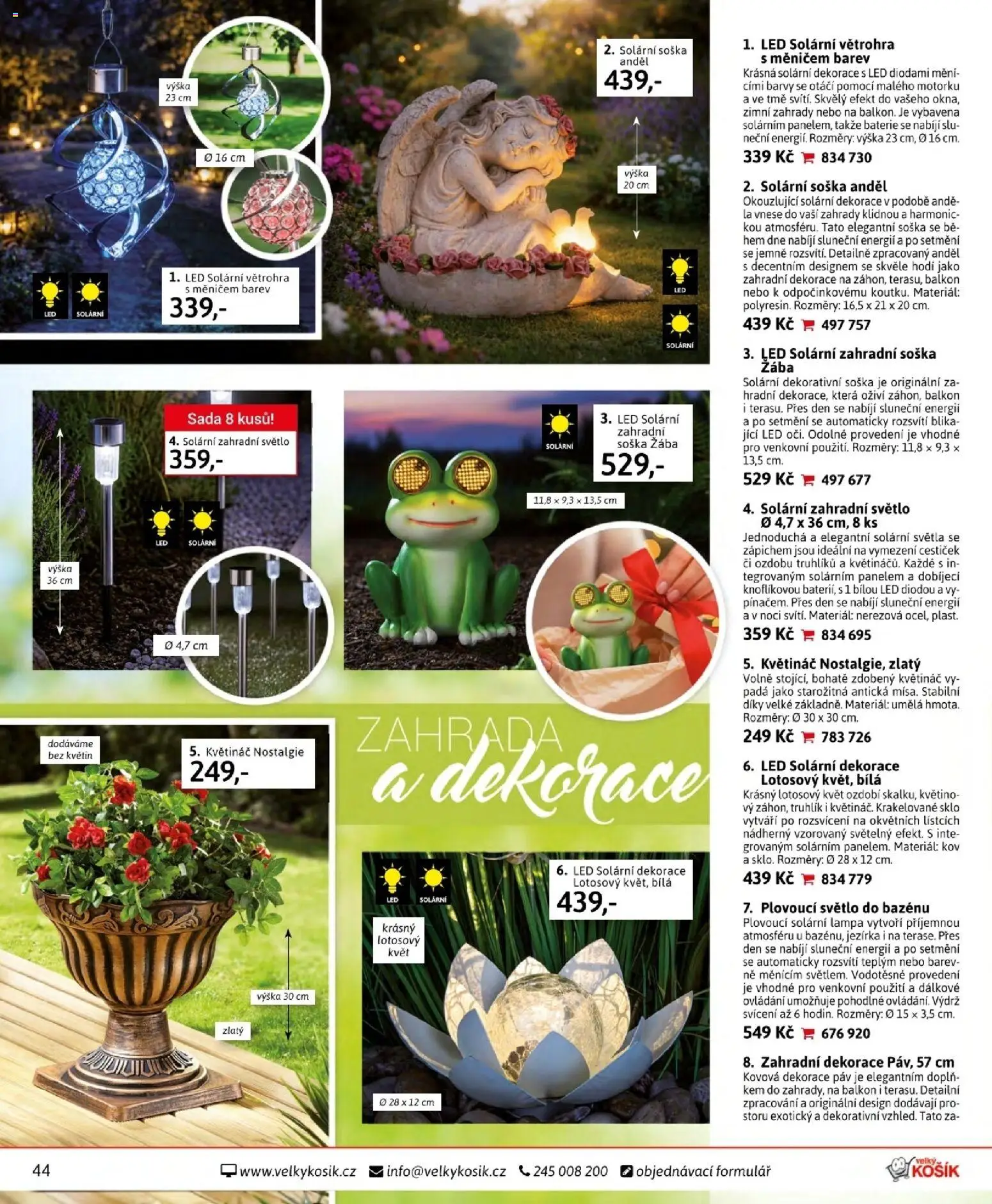 Velký Košík katalog červen 2026 od 01.06.2026 | Strana: 44 | Produkty: Truhlík, Květináč, Barvy, LED