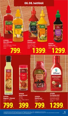 VITASIA Édes chili szósz, Ananászos / tavaszi tekercshez / citrusos 450 ml - amely érvényes a következő dátumtól: 04.06.2026 | Oldal: 75