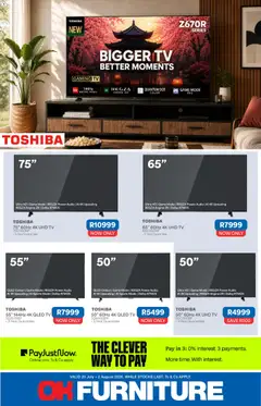 OK Furniture specials catalogue – valid from 20/07/2026