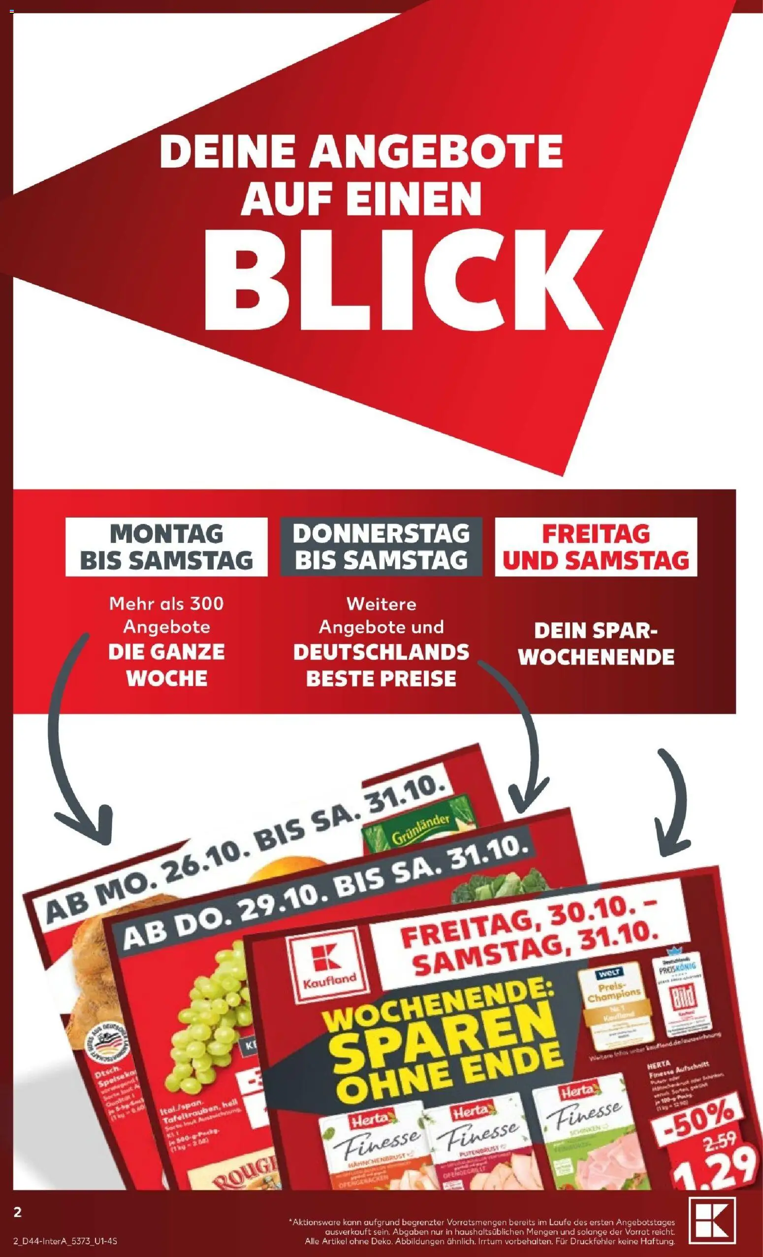 Kaufland Prospekt Hamburg – gültig ab 25.10.2026 | Seite: 78 | Produkte: Rouge, Grunlander, Herta finesse
