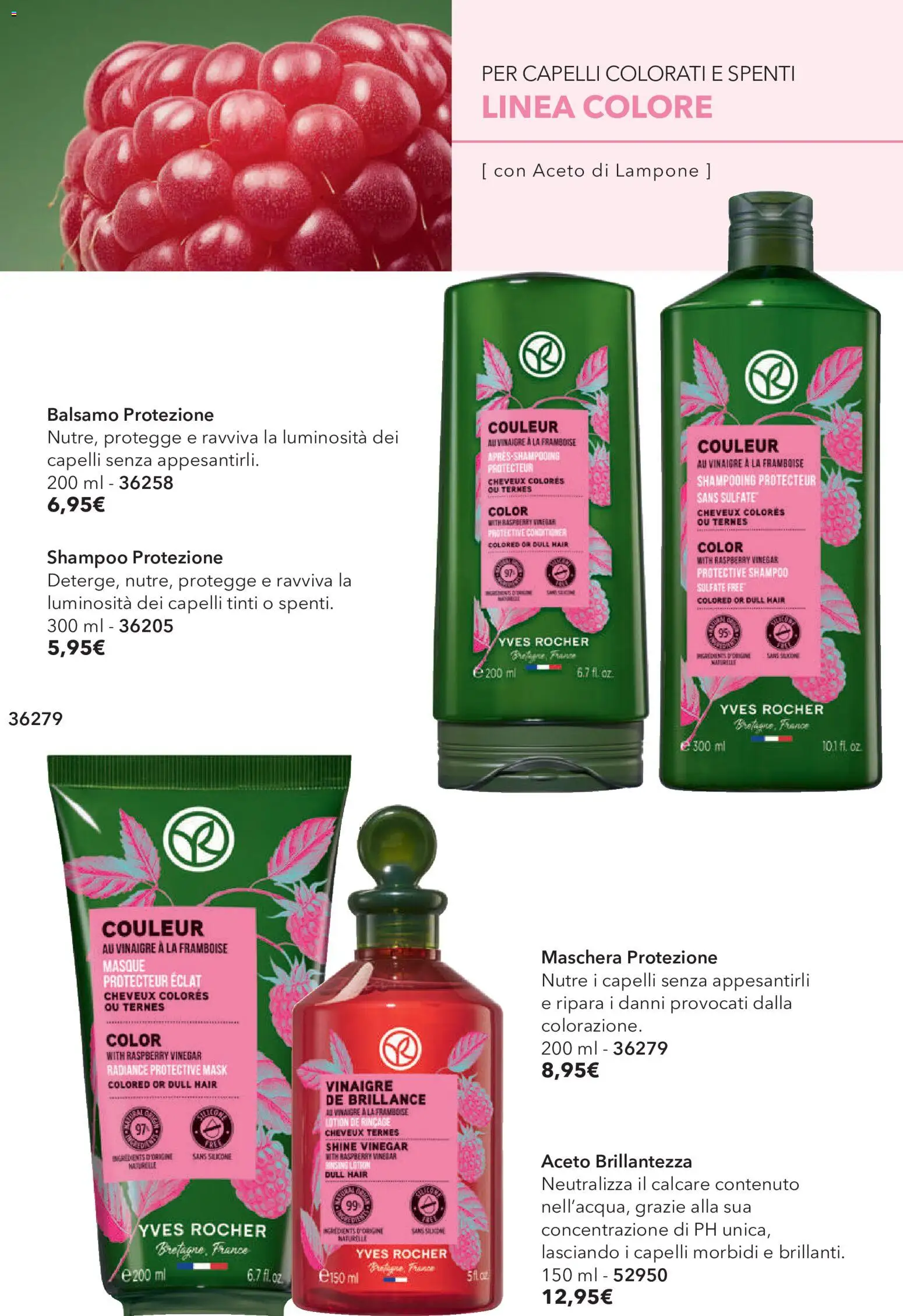 Volantino Yves Rocher del 04.06.2026 | Pagina: 68 | Prodotti: Shampoo, Balsamo, Maschera, Silicone
