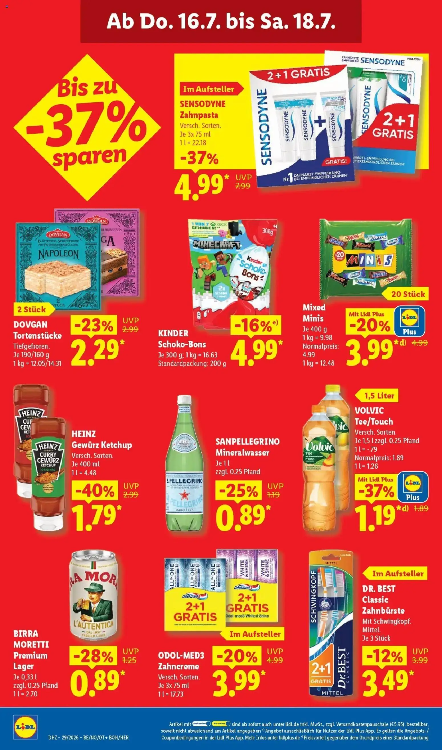 Lidl Prospekt Emlichheim – gültig ab 13.07.2026 | Seite: 70 | Produkte: Mars, Zahnpasta, Volvic, Ketchup