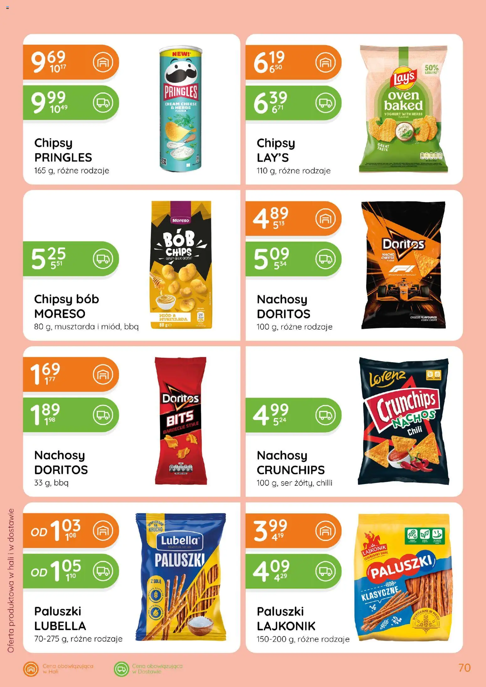 Eurocash gazetka od 15.10.2026 | Strona: 70 | Produkty: Chili, Paluszki, Ser, Pringles