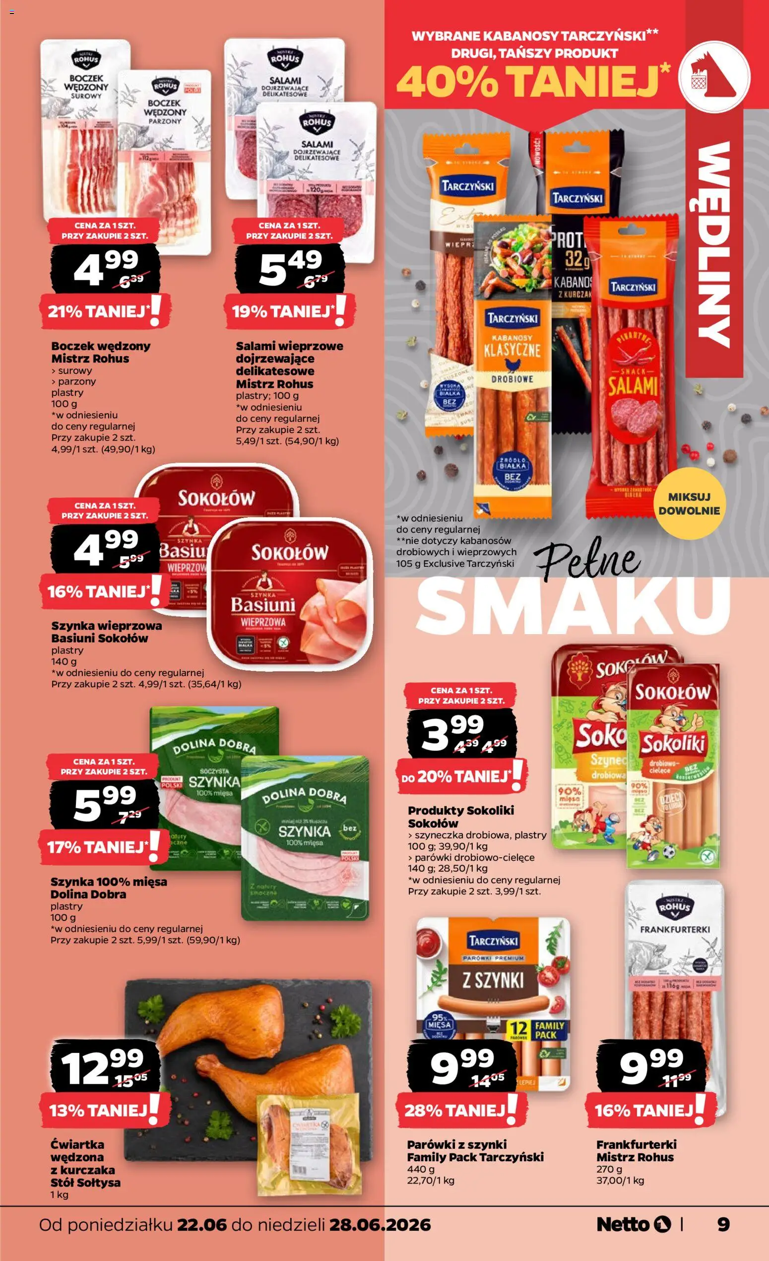 Netto gazetka od poniedziałku spożywcza od 22.06.2026 | Strona: 9
