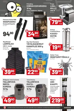 Motonet-mainoslehti voimassa 21/10/2026 alkaen | Sivu: 15 | Tuotteet: Monitoimityökalu, Kana, Kanafilee, Kamera