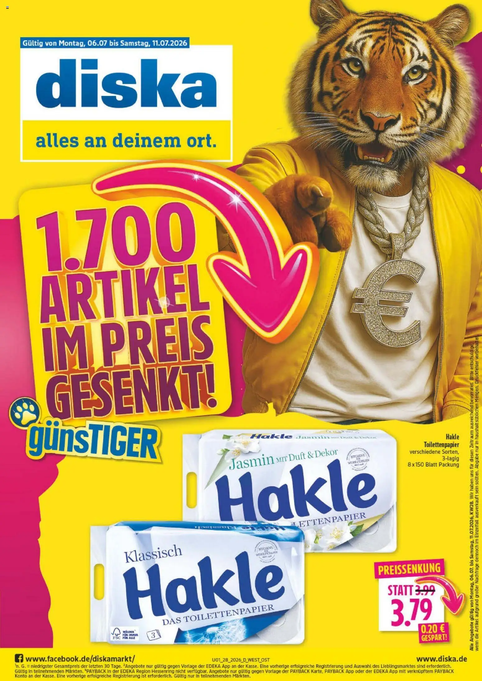 Diska - Diska Angebote Bayern KW28 – gültig ab 06.07.2026 | Seite: 1 | Produkte: Duft, Toilettenpapier