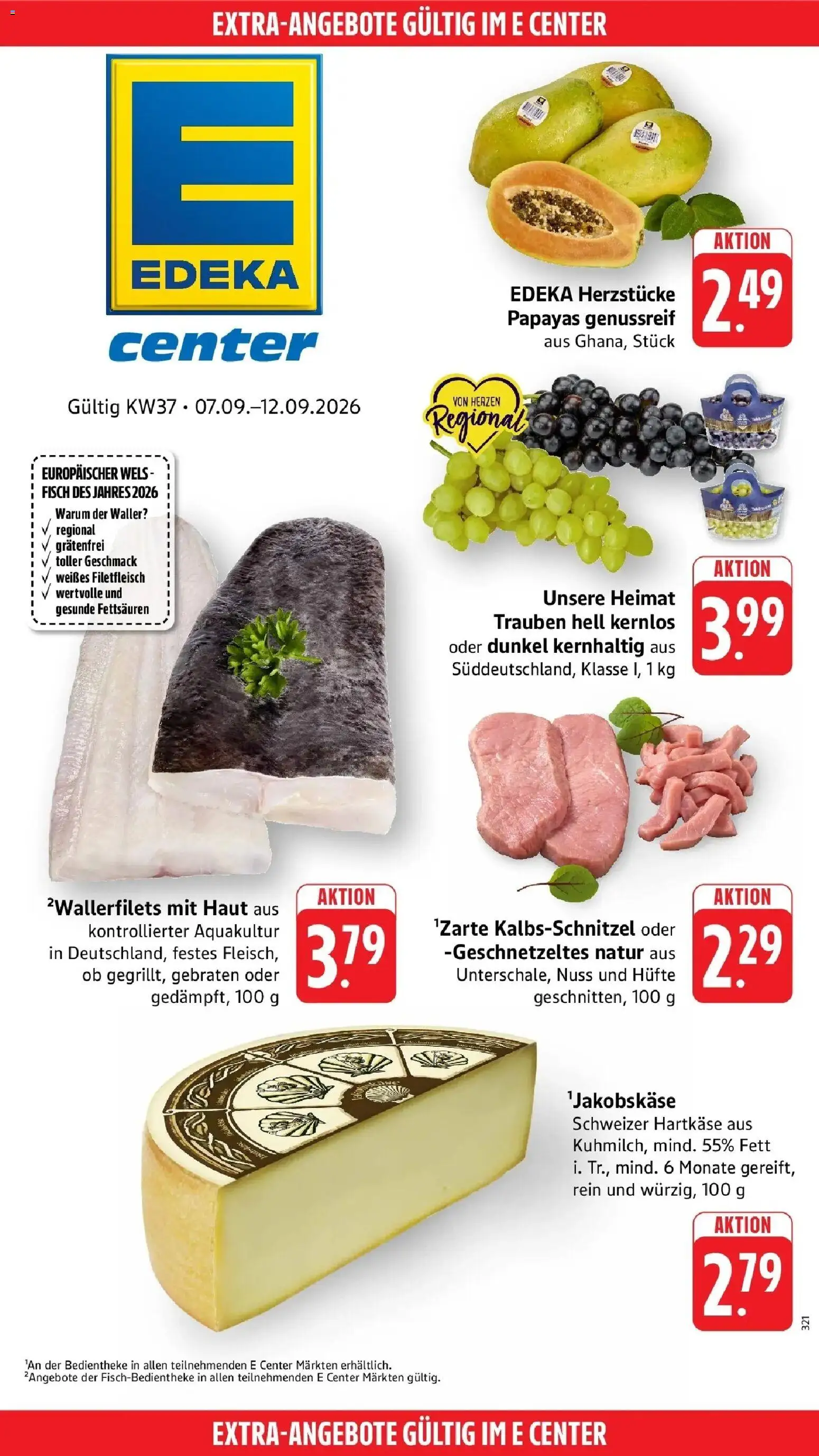 Edeka Prospekt Trier (ab 07.09.2026) » Angebote Online | Seite: 41 | Produkte: Trauben, Fisch