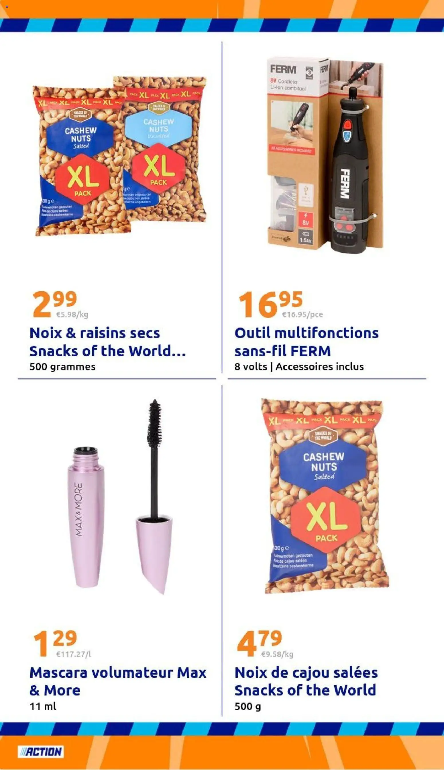 {H1} | Page: 26 | Produits: Raisins secs, Noix de cajou, Mascara, Noix