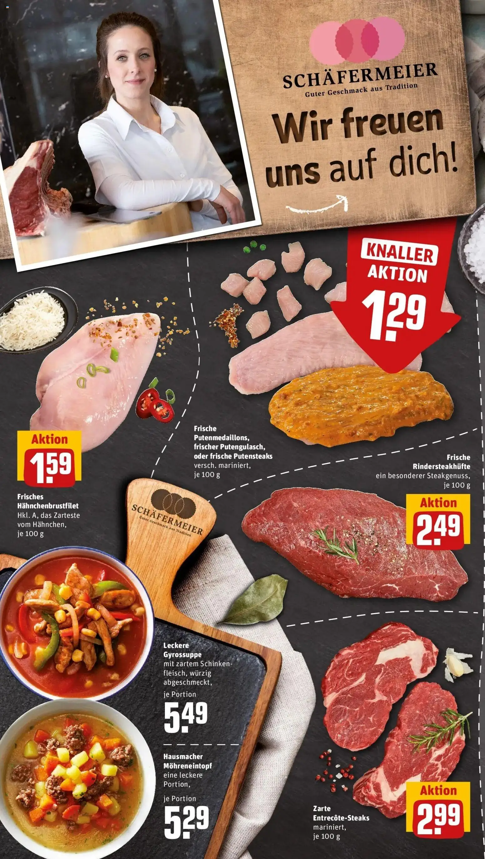 REWE Prospekt ab 17.08.2026 zum Blättern » Angebote | Seite: 8 | Produkte: Schinken