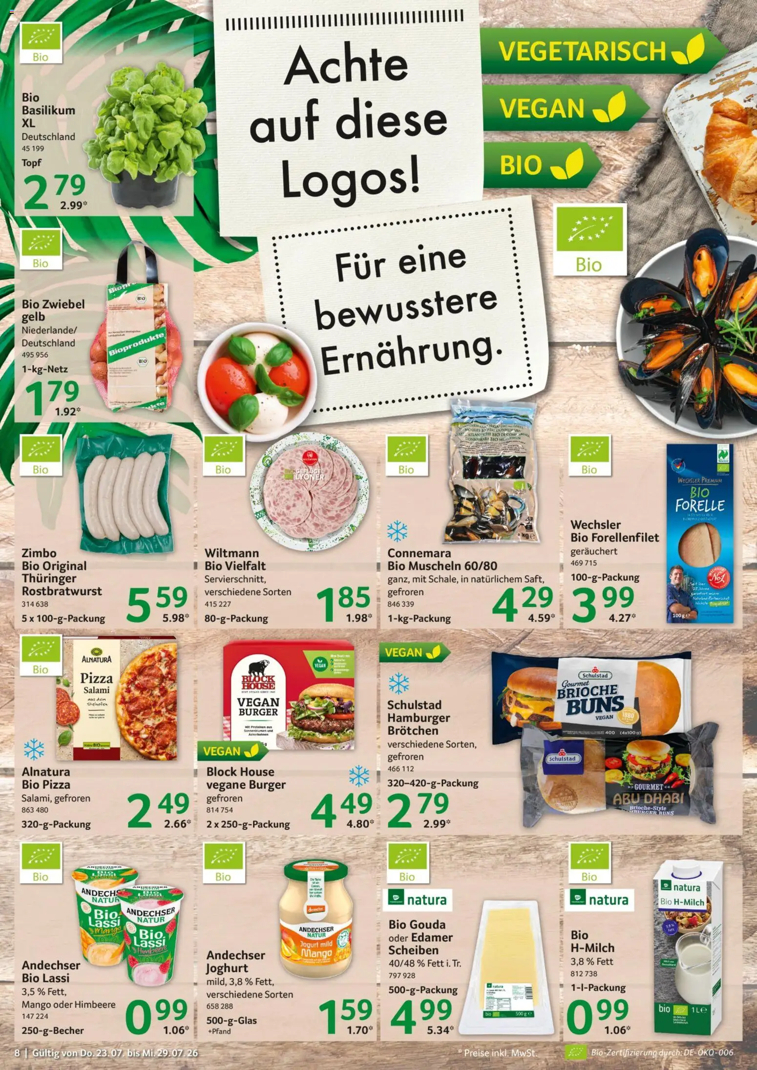Selgros Prospekt – gültig ab 23.07.2026 | Seite: 8 | Produkte: Joghurt, Gouda, Mango, Himbeere