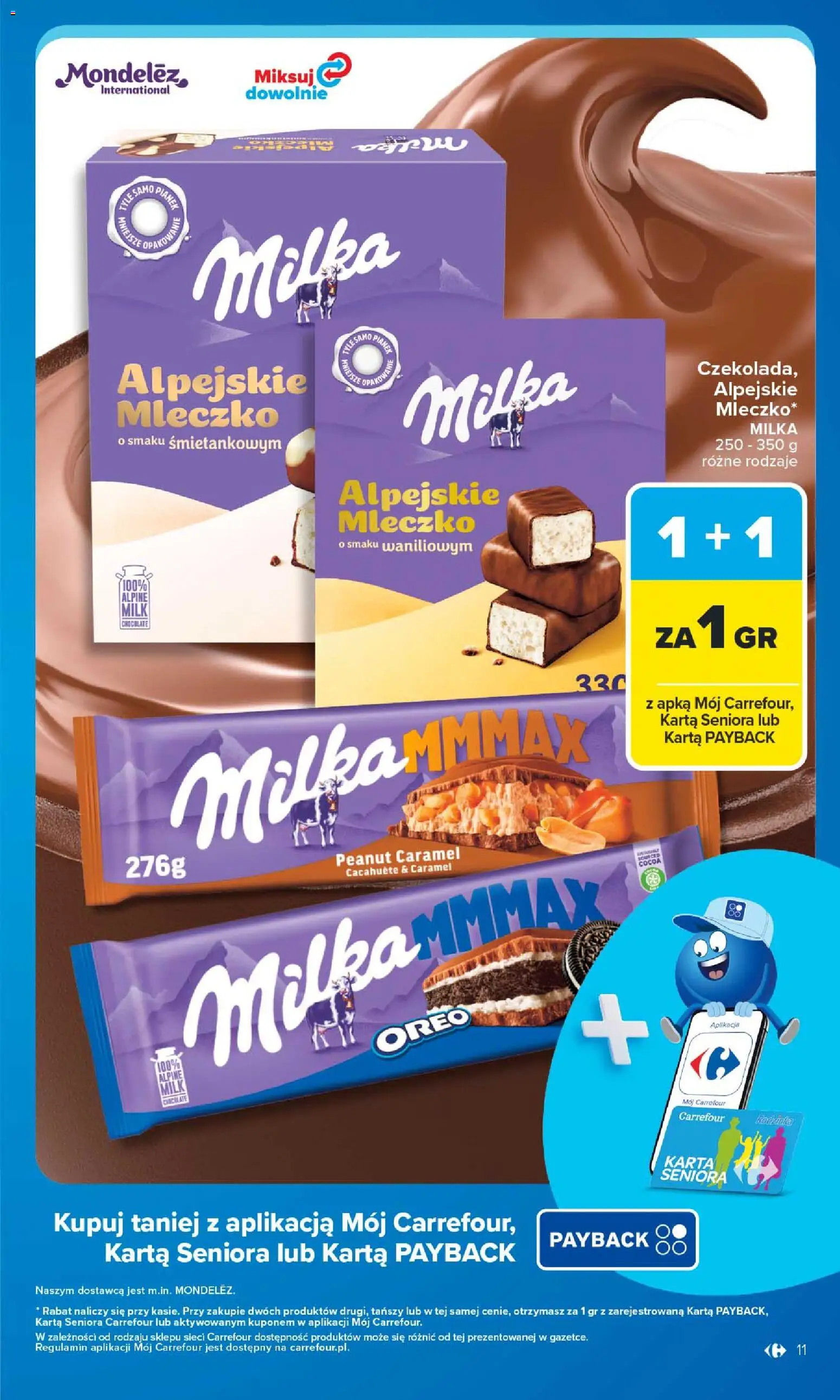Carrefour gazetka - Warszawa od 24.08.2026 | Strona: 11 | Produkty: Karta, Oreo, Milka