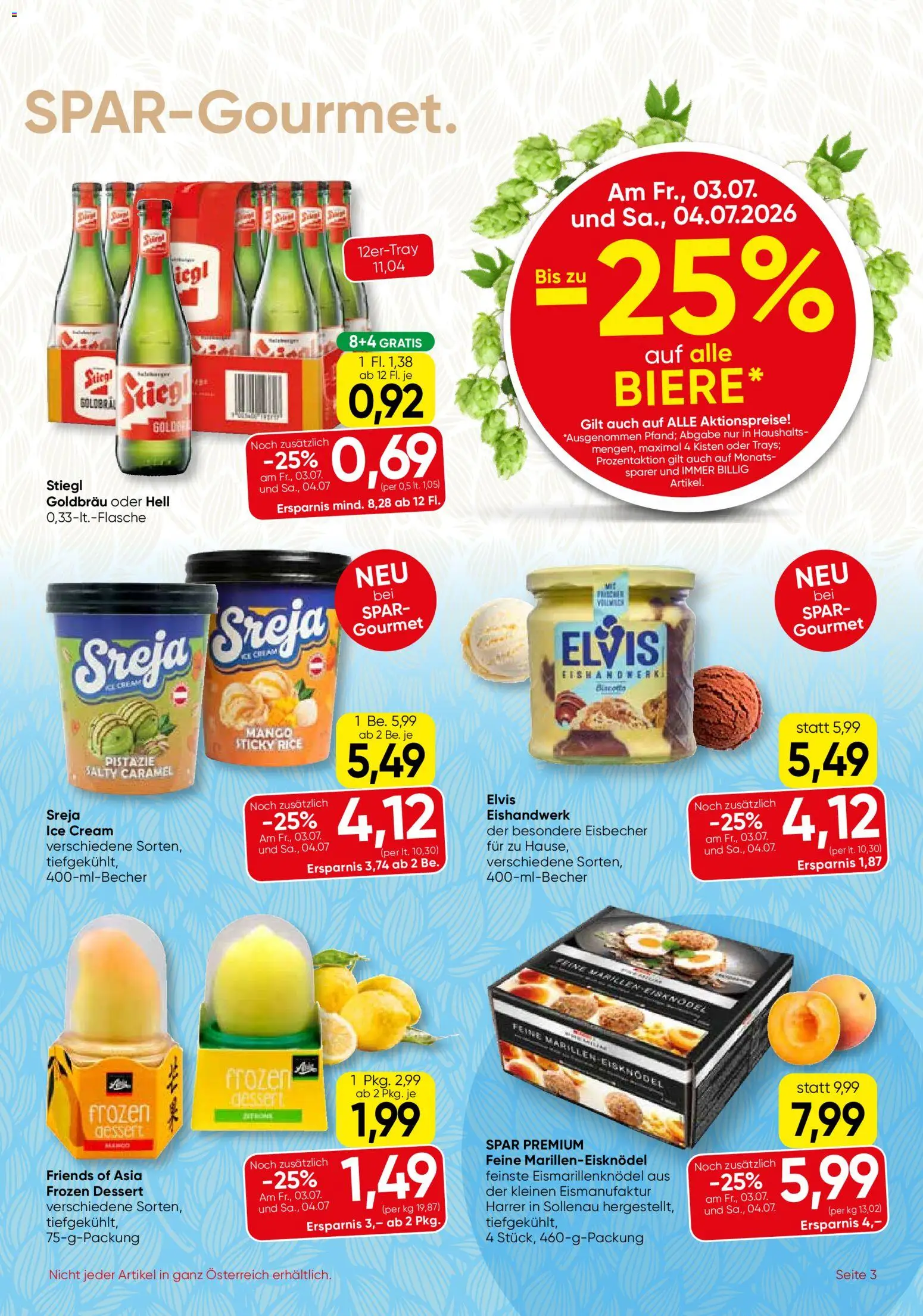 SPAR Gourmet Flugblatt gültig ab 01.07.2026 | Seite: 3