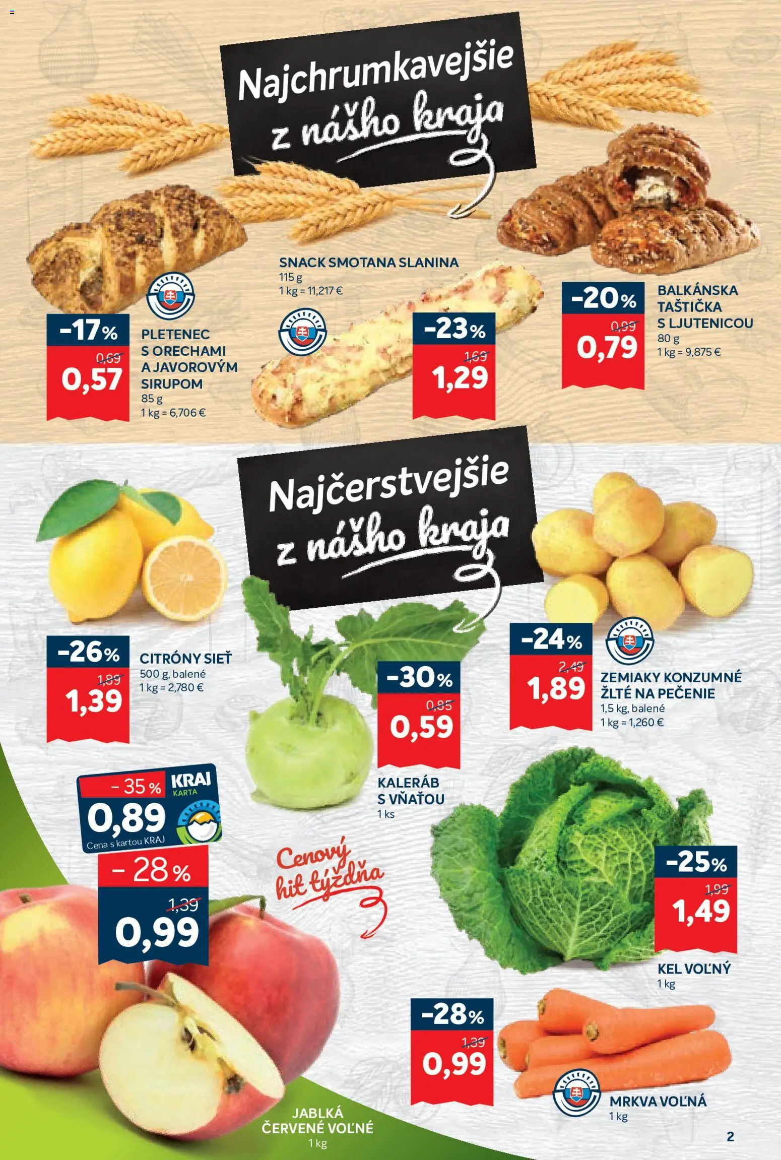 Nové Kraj akcie – leták je platný od 24.09.2026 | Strana: 2
