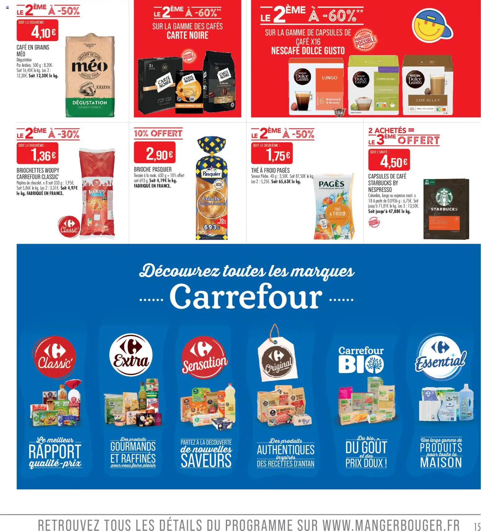 {H1} | Page: 15 | Produits: Dolce Gusto, Café en grains, Lait, Café