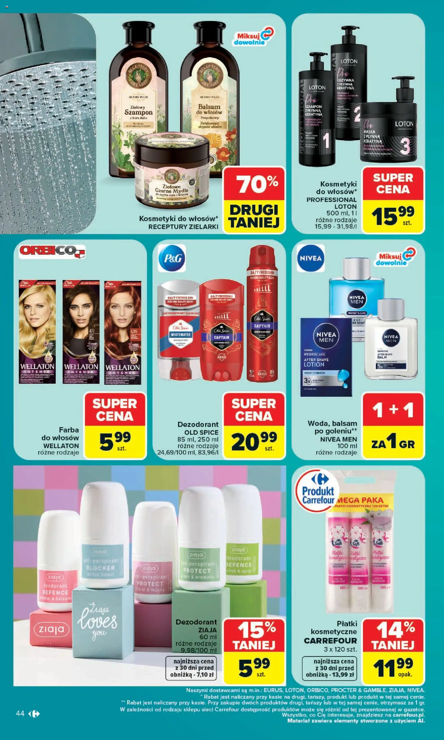 Carrefour gazetka od 13.07.2026 | Strona: 46 | Produkty: Trawy, Płatki kosmetyczne, Płatki, Mydło