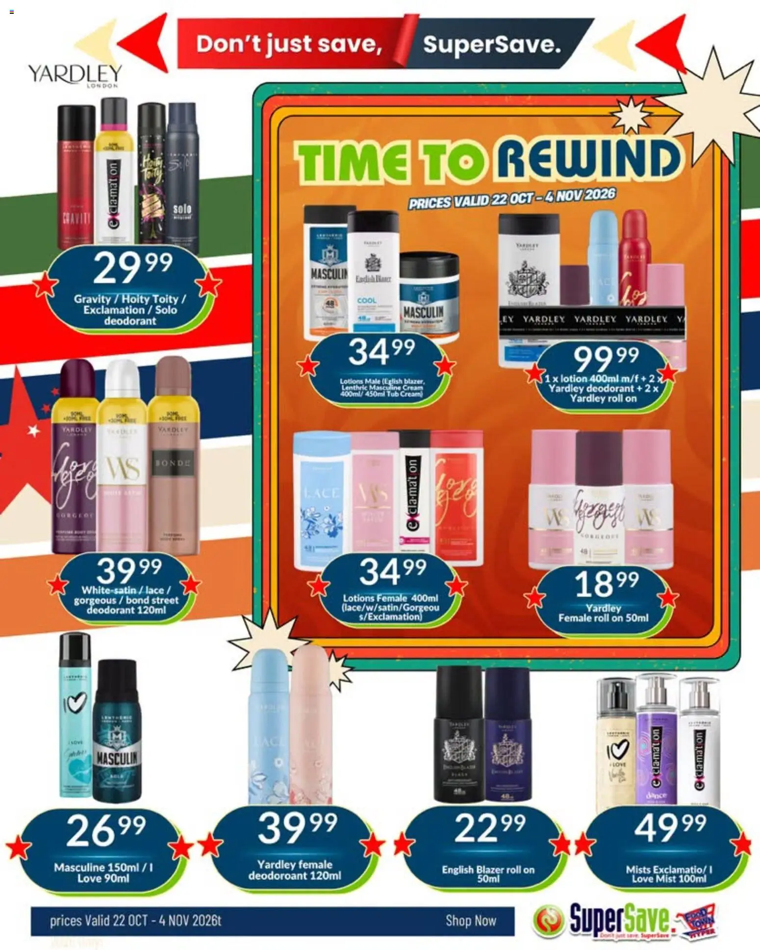 New Super Save catalogue – valid from 22/10/2026 | Page: 69 | Products: Blazer, Cream, Deodorant, Lotion