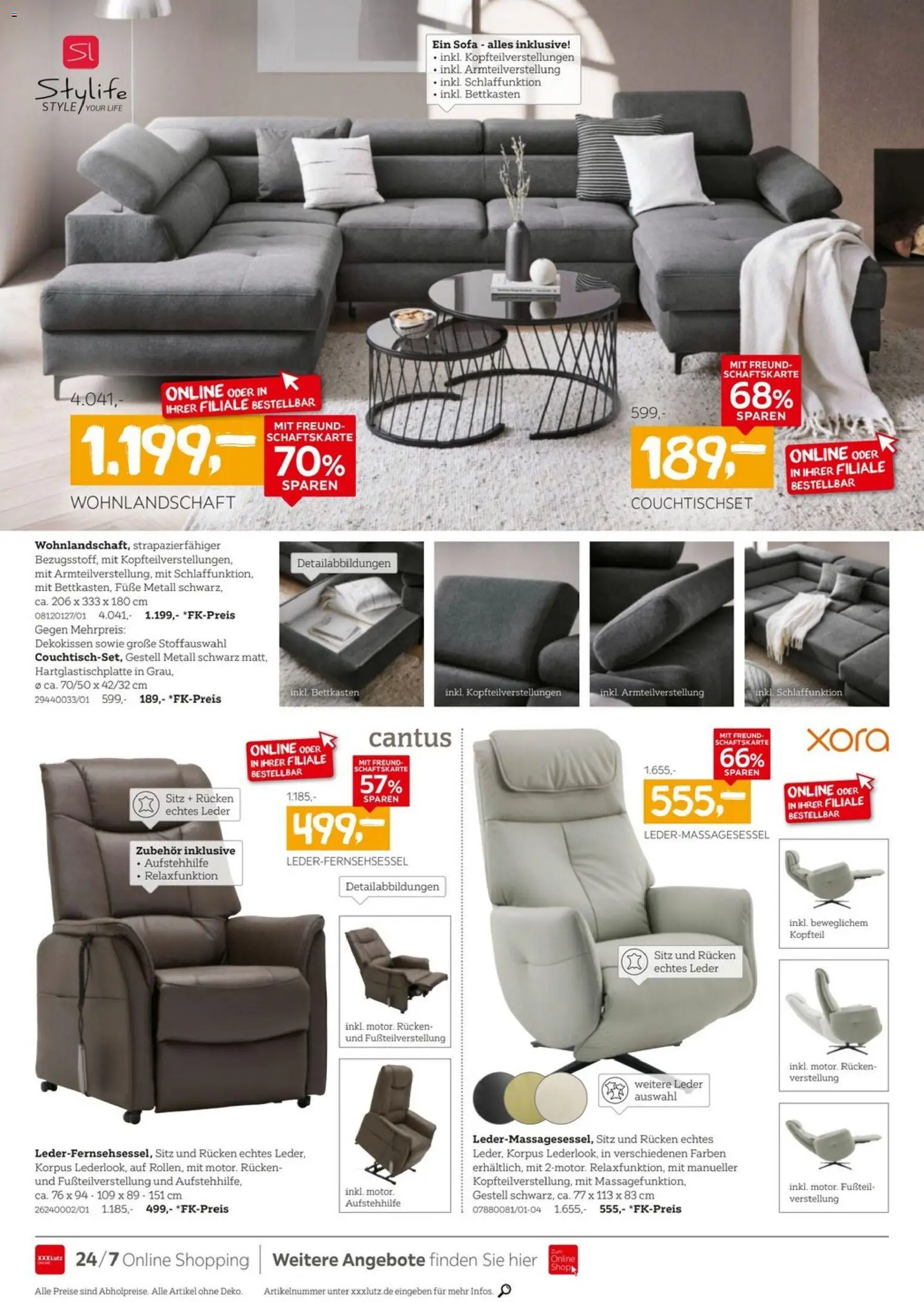 XXXLutz Wohnen Preishits – gültig ab 01.08.2026 | Seite: 6 | Produkte: Wohnlandschaft, Sofa
