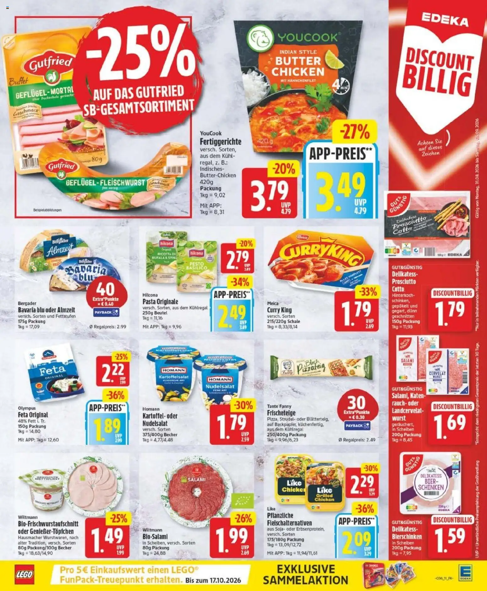 Edeka Prospekt Magdeburg – gültig ab 31.08.2026 | Seite: 13 | Produkte: Youcook, Feta, Butter, Pasta