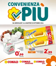 Anteprima del volantino Conad volantino Convenienza Più valido a partire dal 14/10/2026