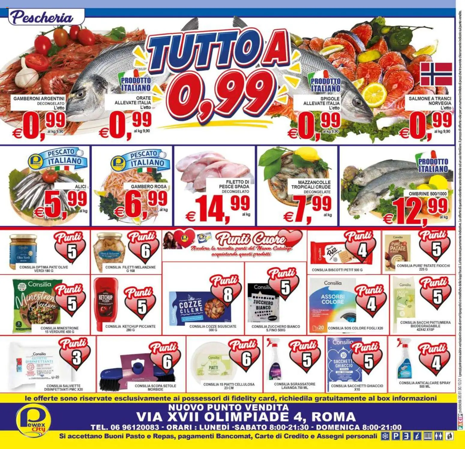 Volantino Pewex del 31/07/2026 | Pagina: 20 | Prodotti: Pesce, Patate, Olive, Scopa