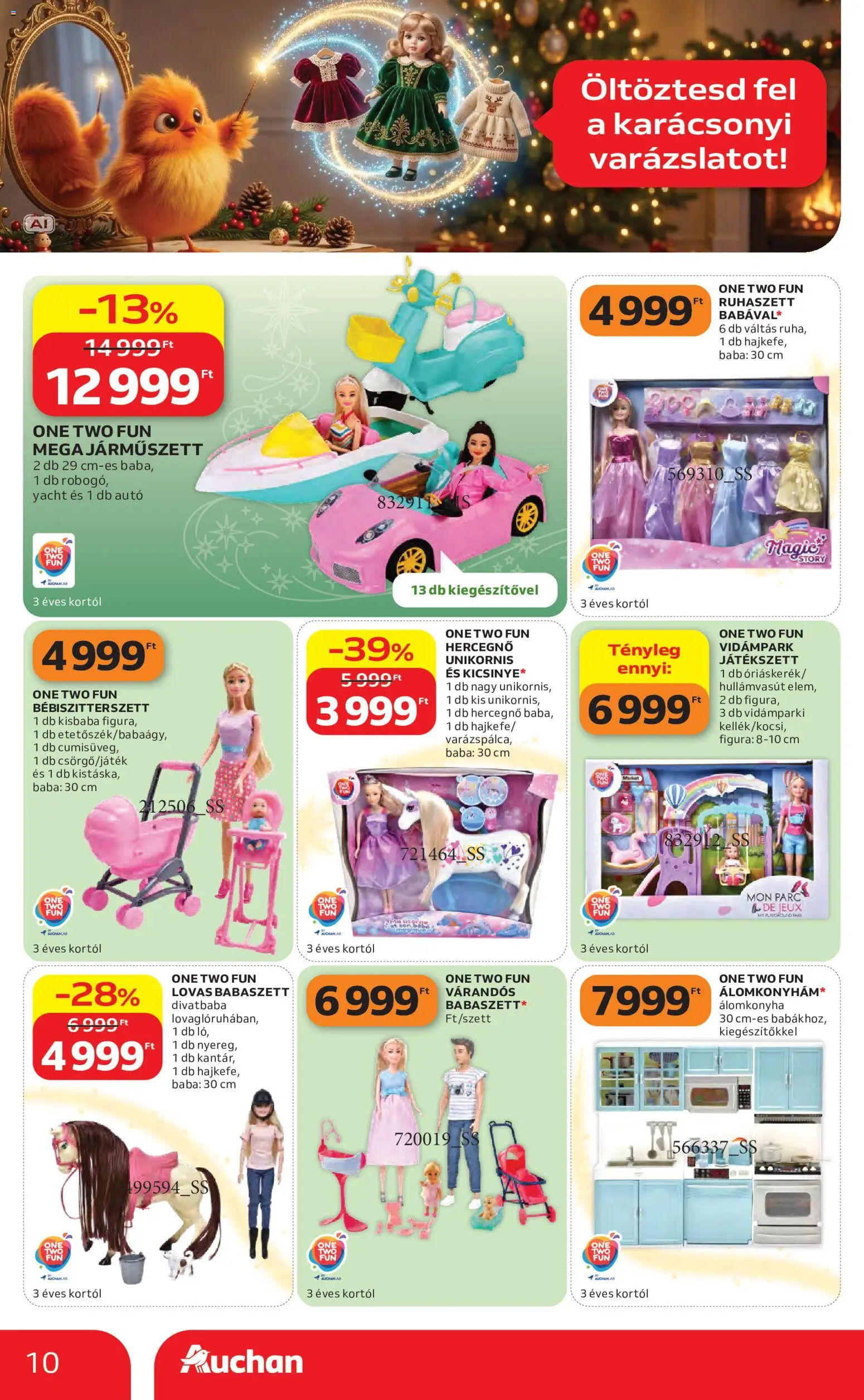 Auchan akciós ujság - amely érvényes a következő dátumtól: 2026.10.22. | Oldal: 10 | Termékek: Baba
