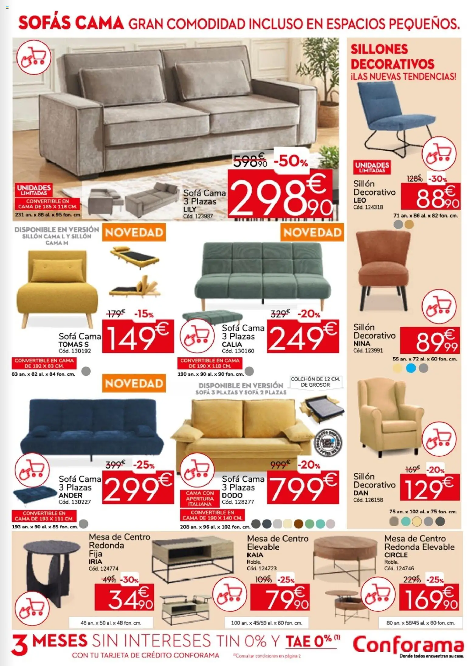 Conforama Practica Sofing │ válido desde el 26.05.2026 | Página: 7 | Productos: Colchon, Sofá cama, Sofá, Sillón