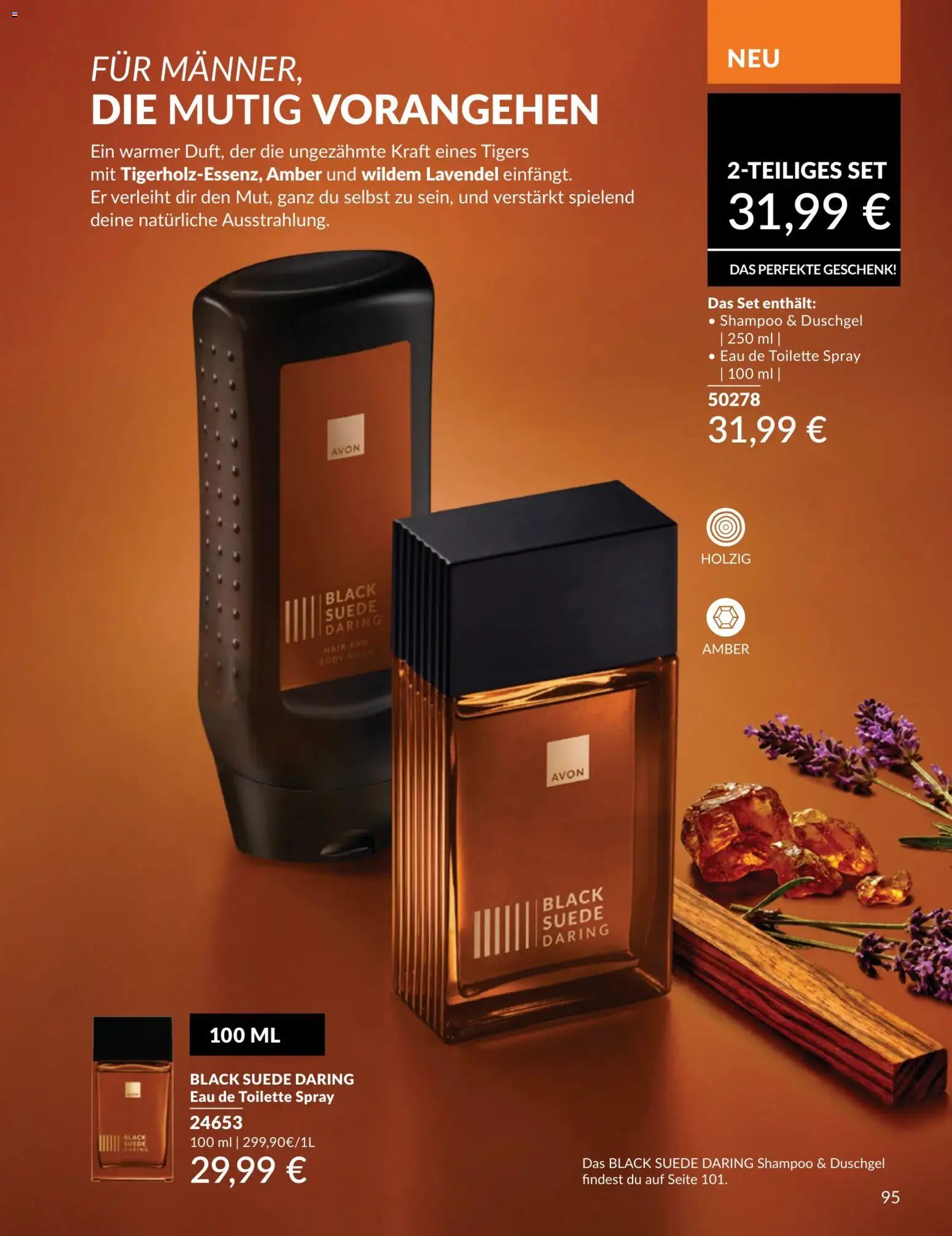 AVON Katalog Juli 2026 – gültig ab 01.07.2026 | Seite: 95 | Produkte: Toilette, Eau de Toilette, Duschgel, Lavendel