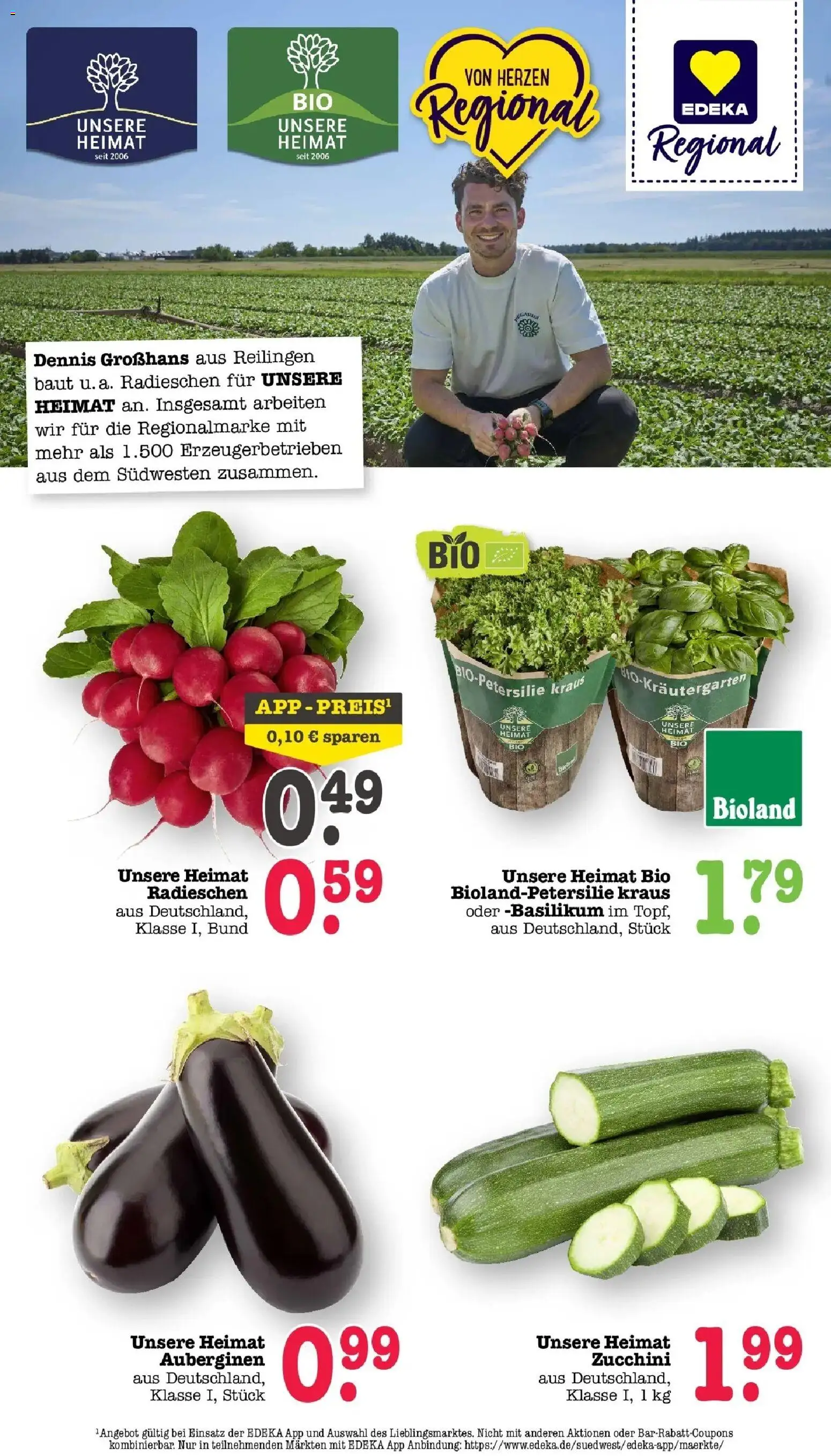Edeka Prospekt Mainz-Weisenau – gültig ab 27.07.2026 | Seite: 22 | Produkte: Zucchini