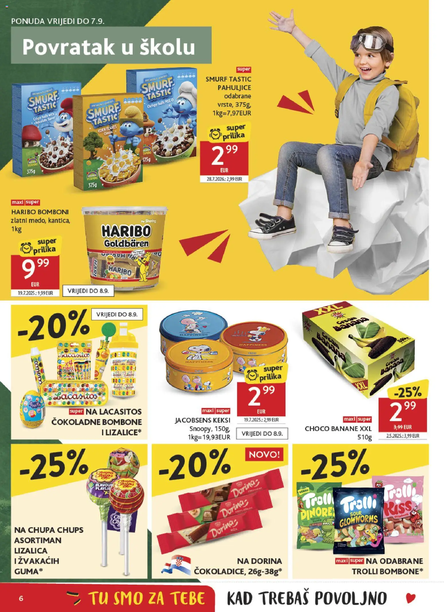 Konzum HR akciós ujság - amely érvényes a következő dátumtól: 2026.08.26. | Oldal: 6 | Termékek: Haribo