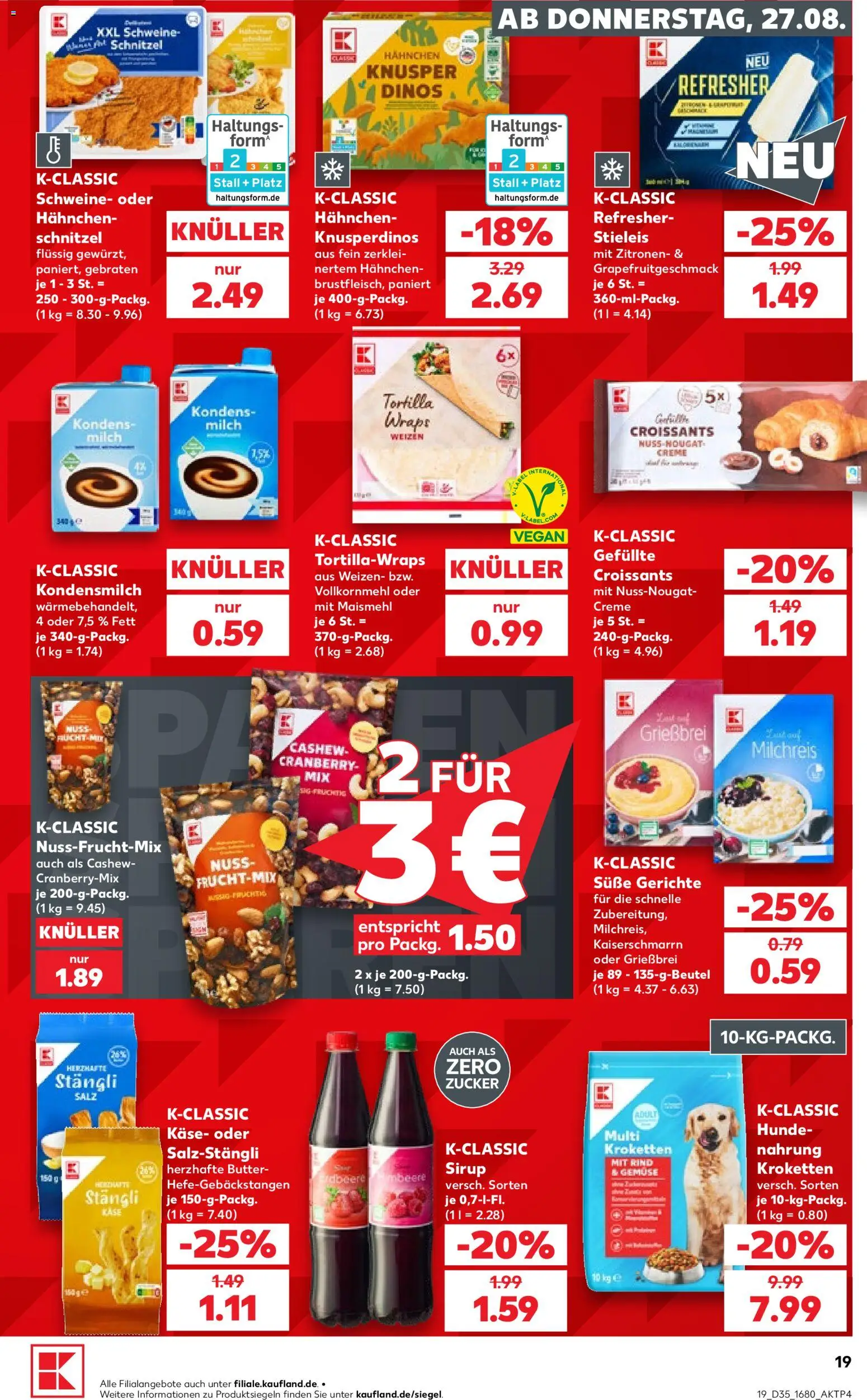 {H1} | Pagina: 19 | Producten: Kroketten, Schnitzel, Tortilla, Crème