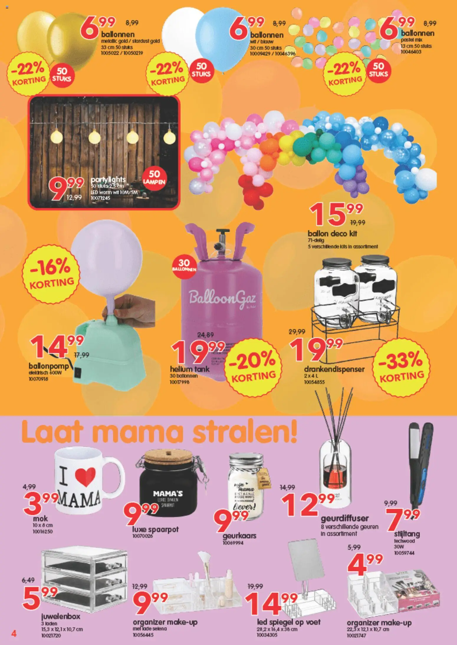 {H1} | Pagina: 4 | Producten: Geuren, Stijltang, Spiegel, Spaarpot