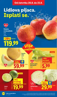 Domaći kupus, Domaći kupus 1 kg - pregled Lidl kataloga - važi od 20.08.2026 | Strana: 20