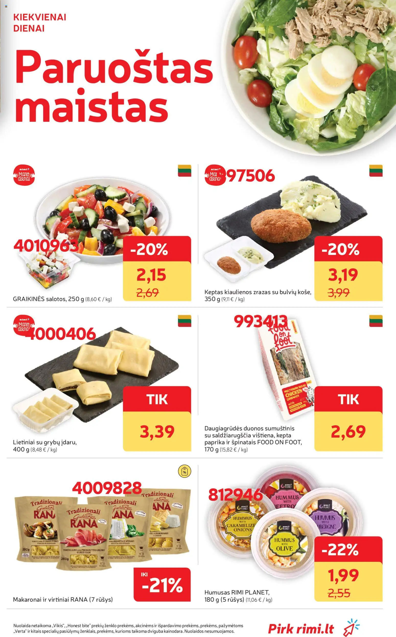 Rimi akcijos nuo 16.06.2026 | Puslapis: 9 | Prekių: Paprika, Kiaulienos, Sumuštinis, Makaronai