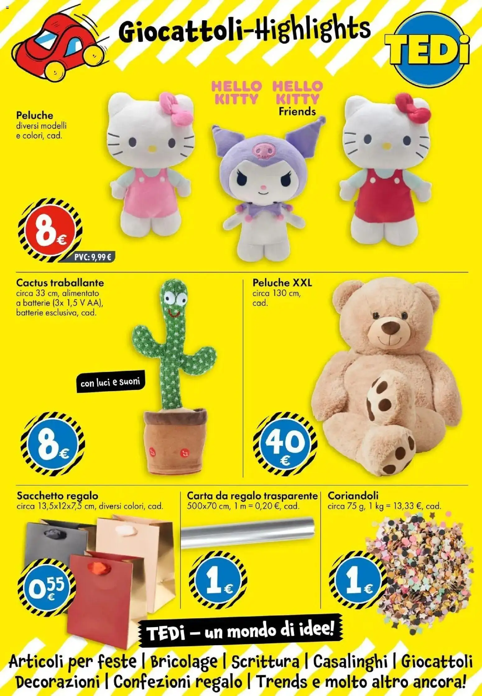 Volantino TEDi del 23/08/2026 | Pagina: 4 | Prodotti: Giocattoli, Carta da regalo, Cactus, Decorazioni
