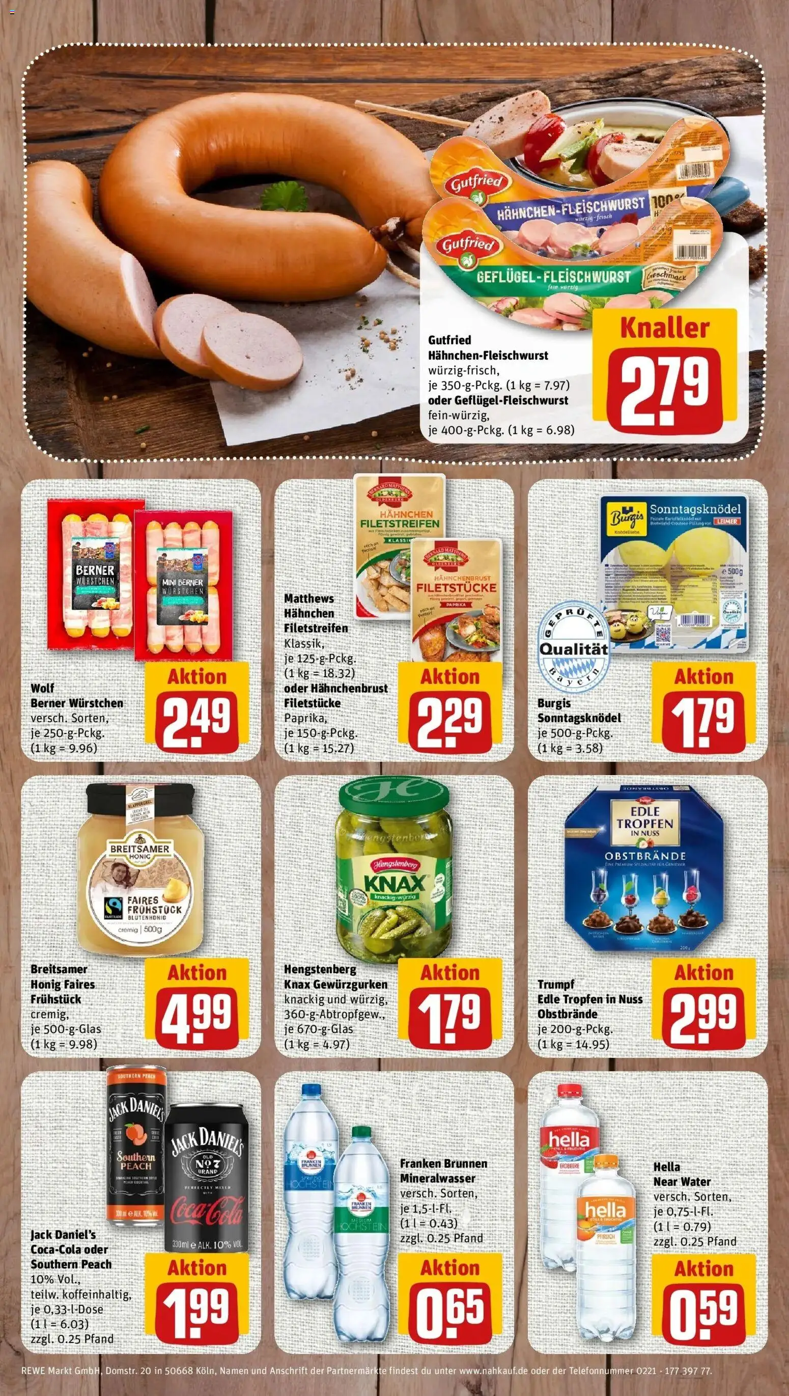 REWE Prospekt ab 21.09.2026 zum Blättern » Angebote | Seite: 8 | Produkte: Jack Daniel's, Paprika, Pfirsich, Hahnchenbrust