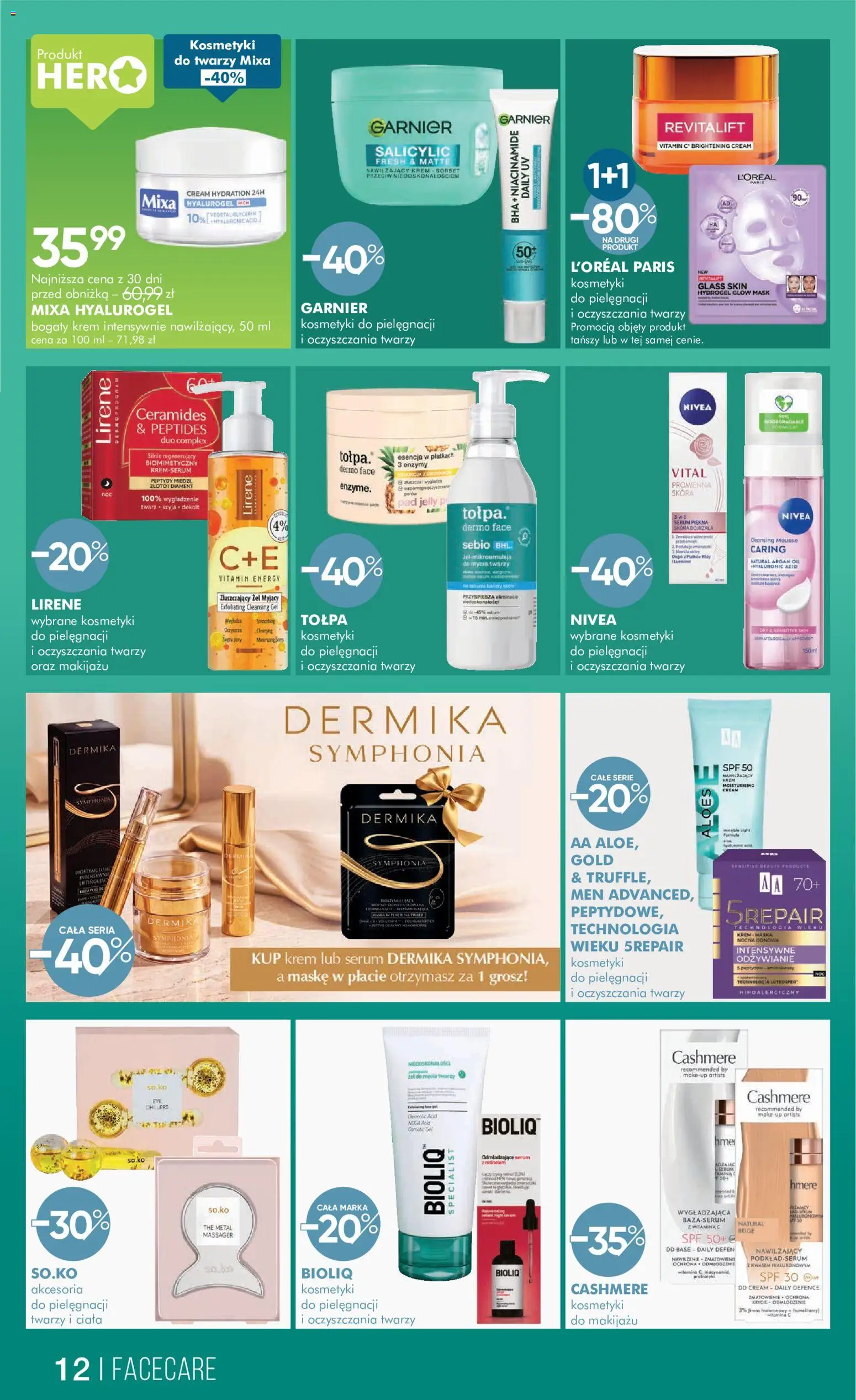 Super-pharm gazetka od 20.08.2026 | Strona: 12 | Produkty: Kosmetyki, Kosmetyki do twarzy, Sorbet, Maska