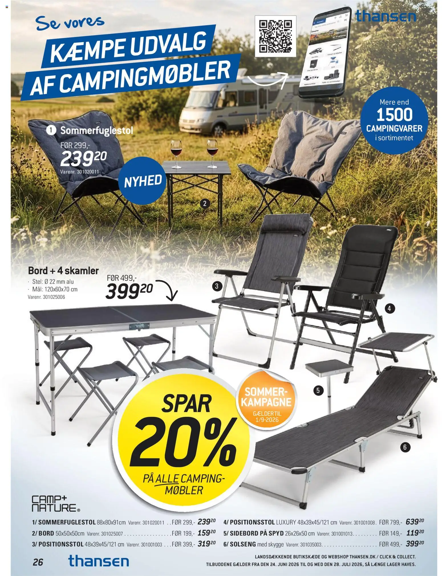 Thansen tilbudsavis – gyldig fra 24/06/2026 | Side: 26 | Produkter: Bord
