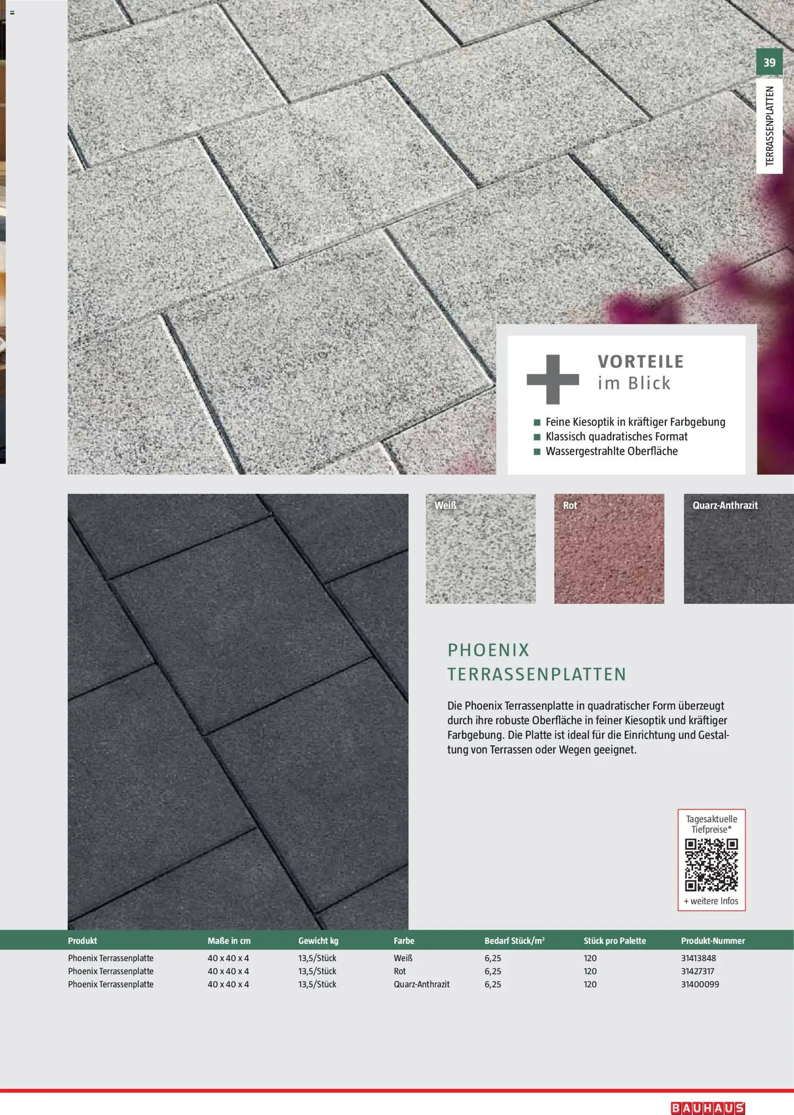 Bauhaus Gartenbaumaterialien gültig ab 01.04.2026 | Seite: 39 | Produkte: Gewicht