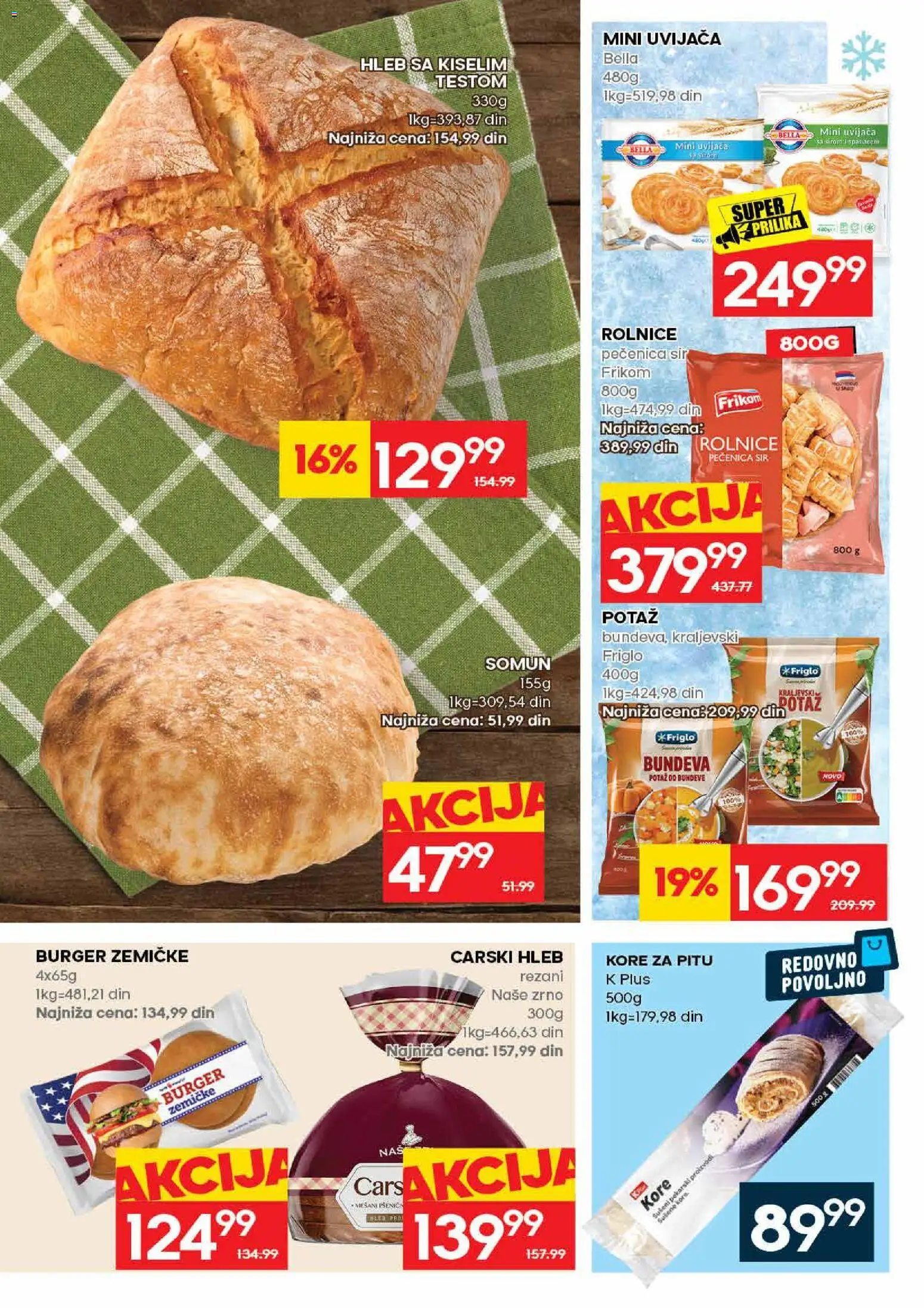 Mercator katalog - važi od 17.08.2026 | Strana: 23 | Proizvode: Somun, Burger, Sir, Hleb