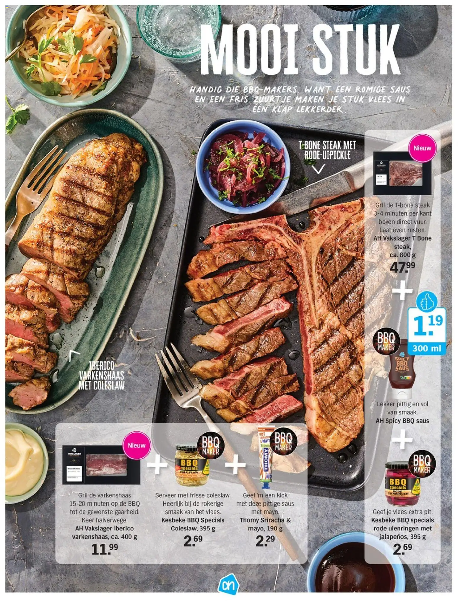 {H1} | Pagina: 55 | Producten: Vlees, Steak, Saus, Varkenshaas
