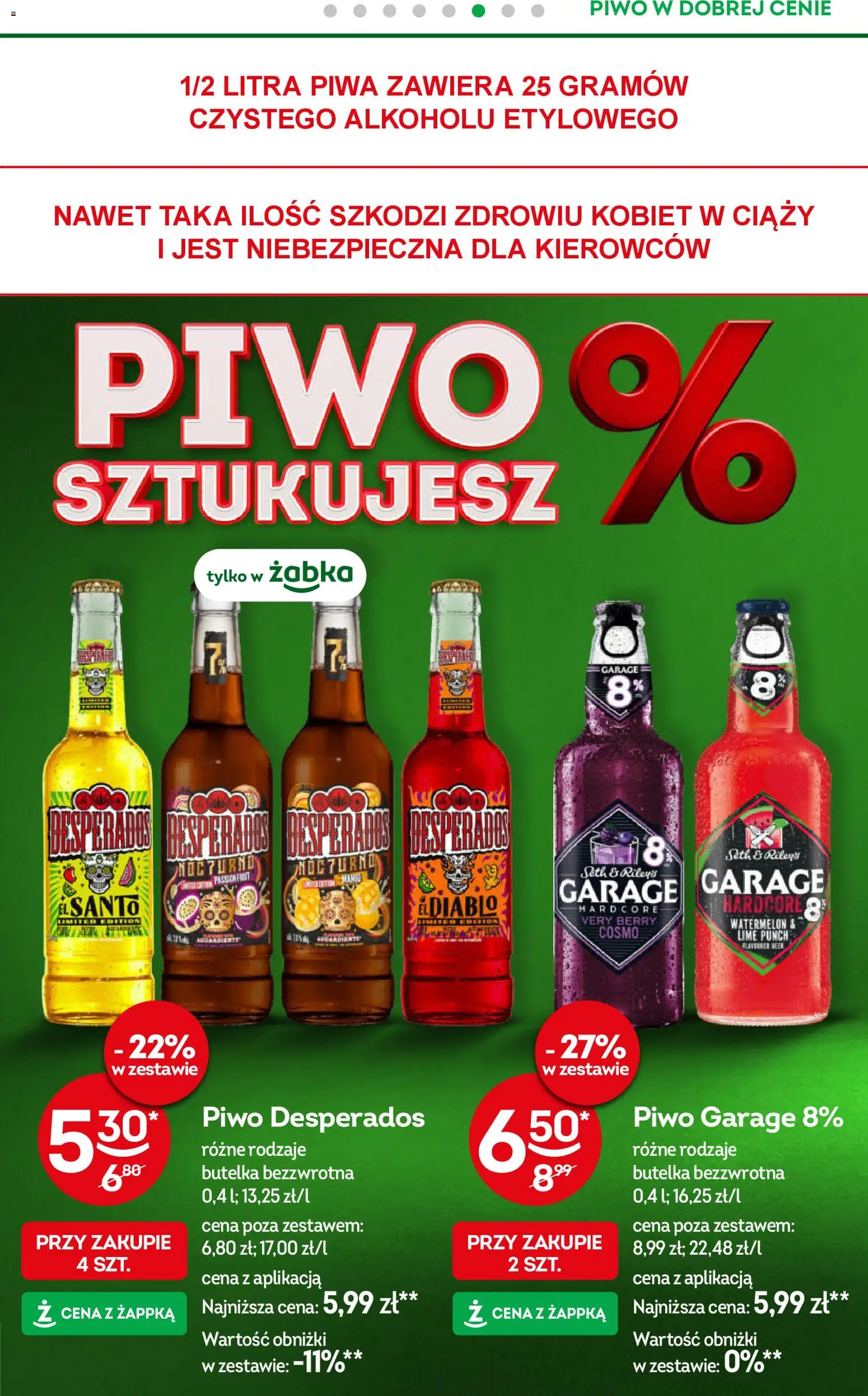 Żabka gazetka od 08.04.2026 | Strona: 44 | Produkty: Piwo