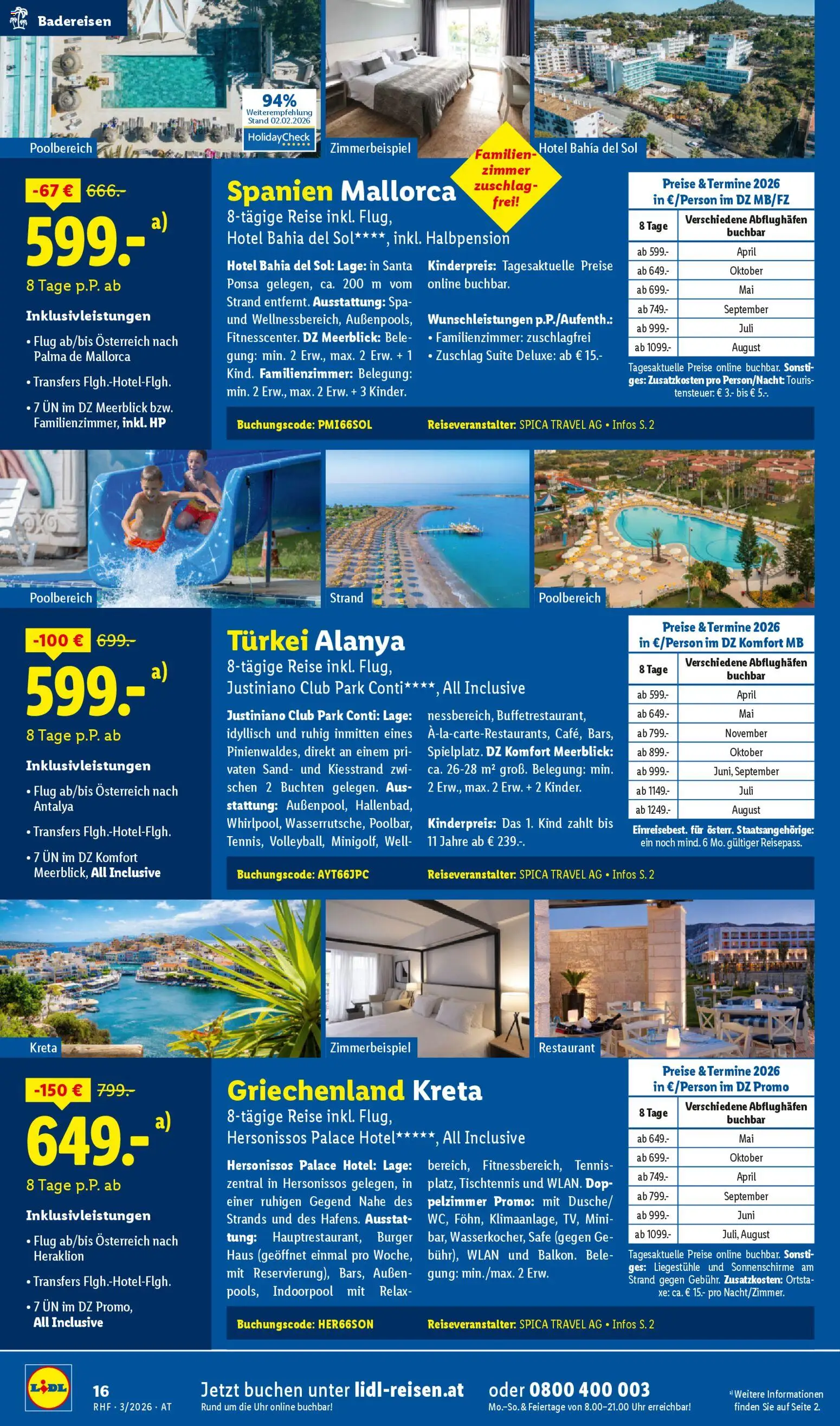 Lidl Februar/März Reise - Highlights gültig ab 28.02.2026 | Seite: 16 | Produkte: Uhr