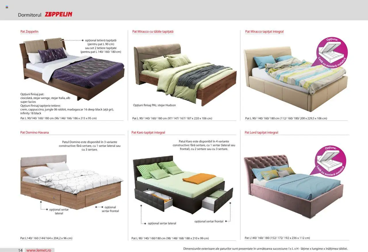 Noul catalog Lem’s – valabil de la 17.11.2023 | Pagină: 14 | Produse: Pat