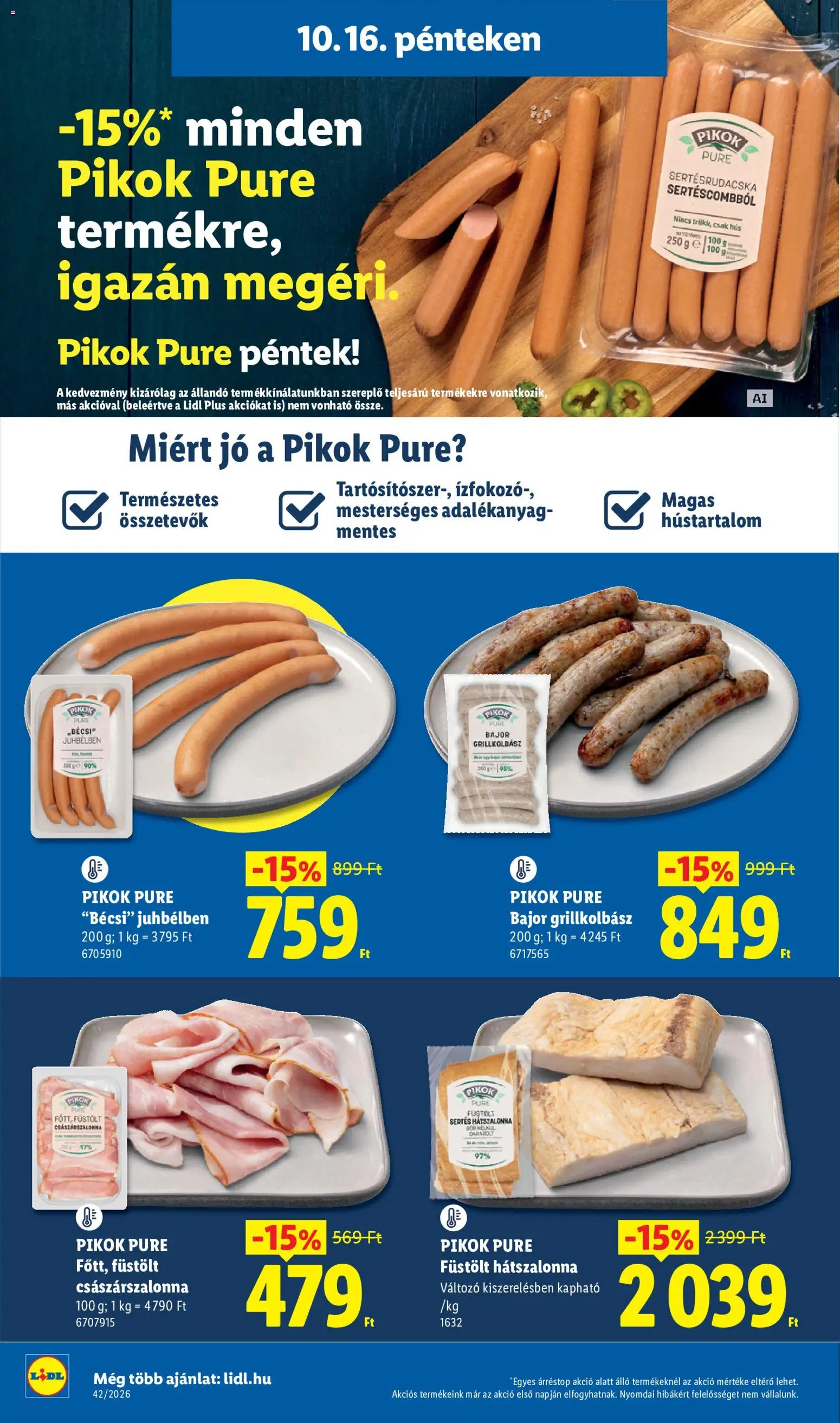 Lidl akciós ujság - amely érvényes a következő dátumtól: 2026.10.15. | Oldal: 40