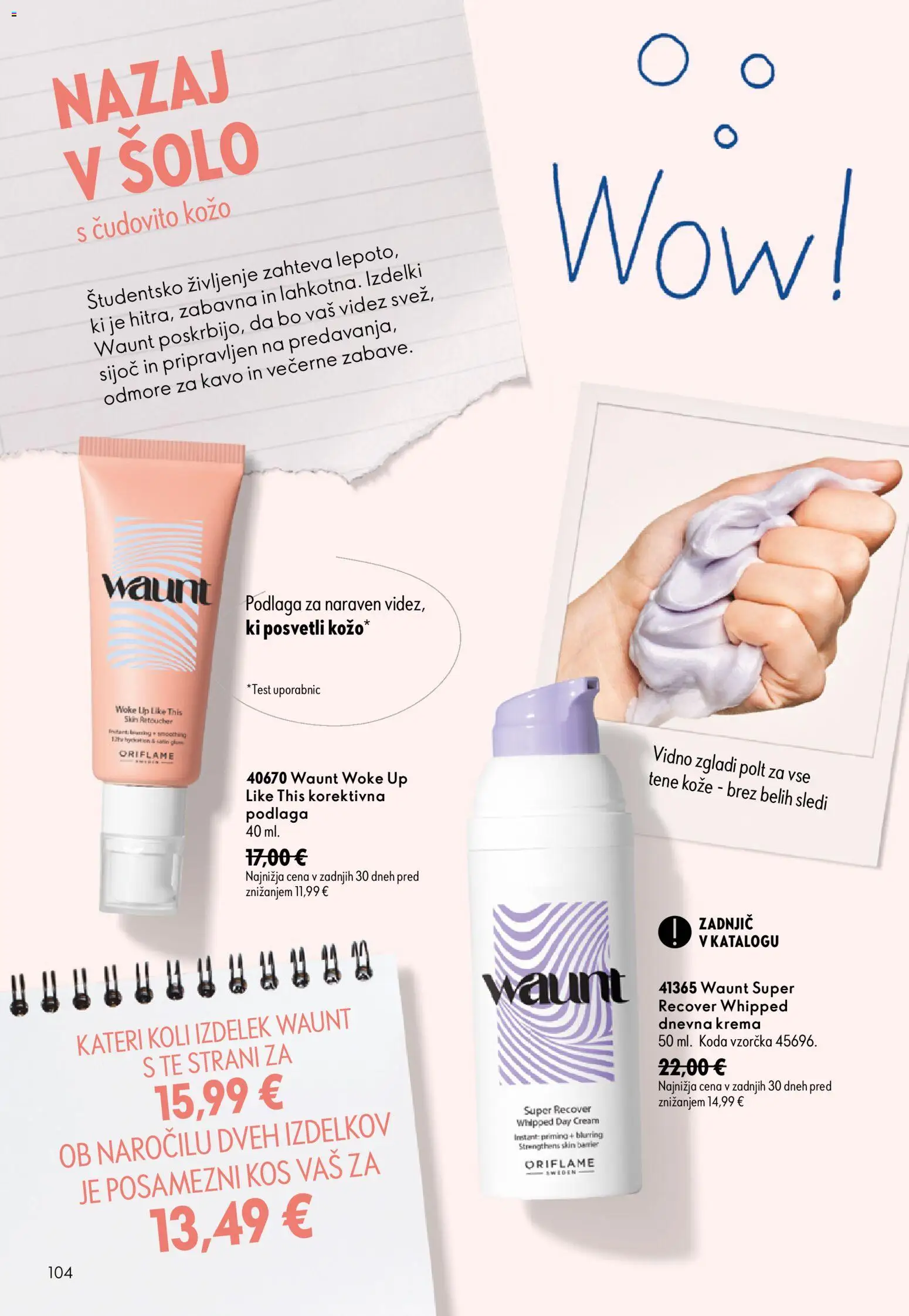Novi Oriflame katalog ponudbe – veljaven od 26.08.2026 | Stran: 104 | Izdelki: Kos, Krema