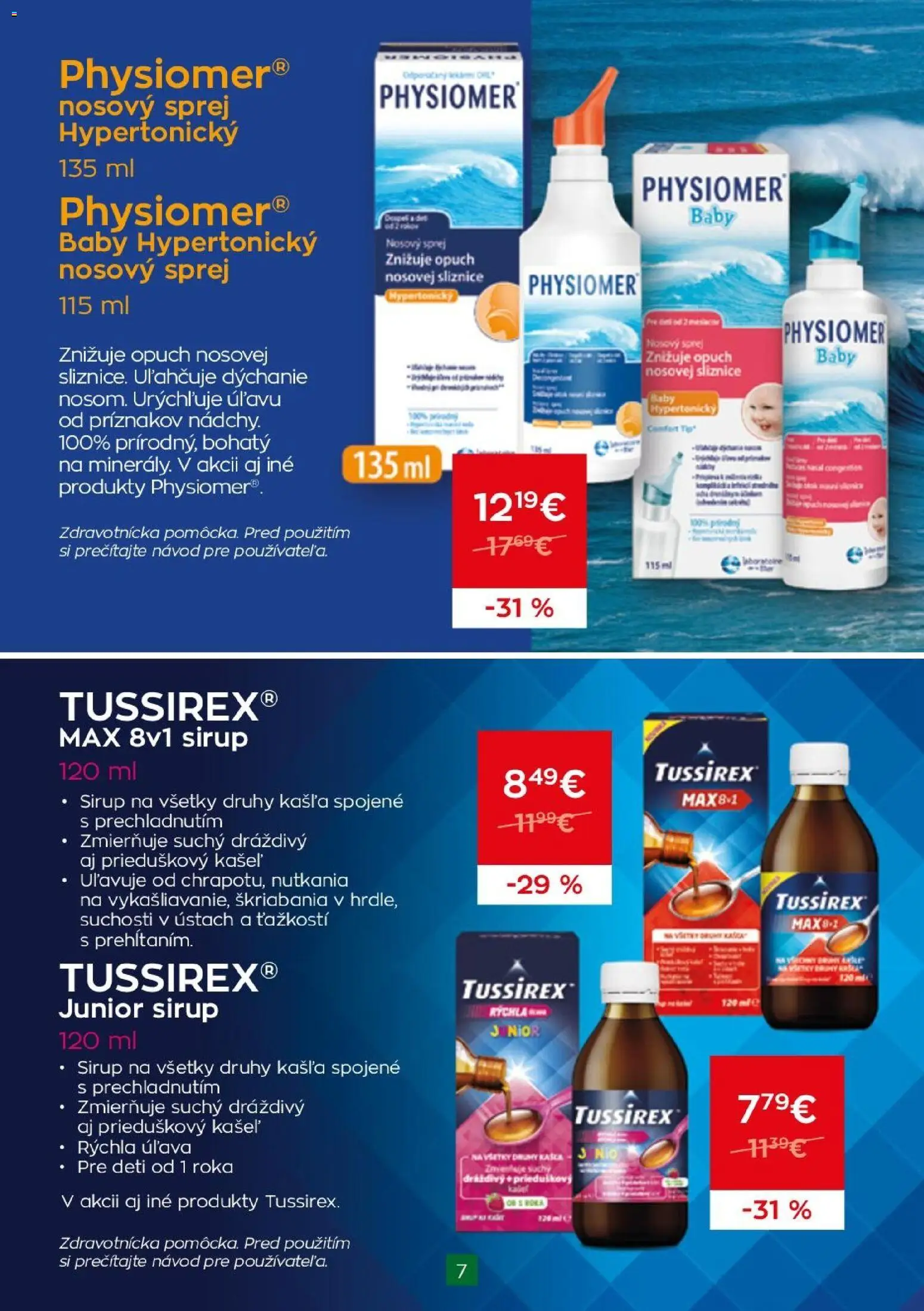 Nové Schneider lekáreň akcie – leták je platný od 01.11.2026 | Strana: 7 | Produkty: Sirup