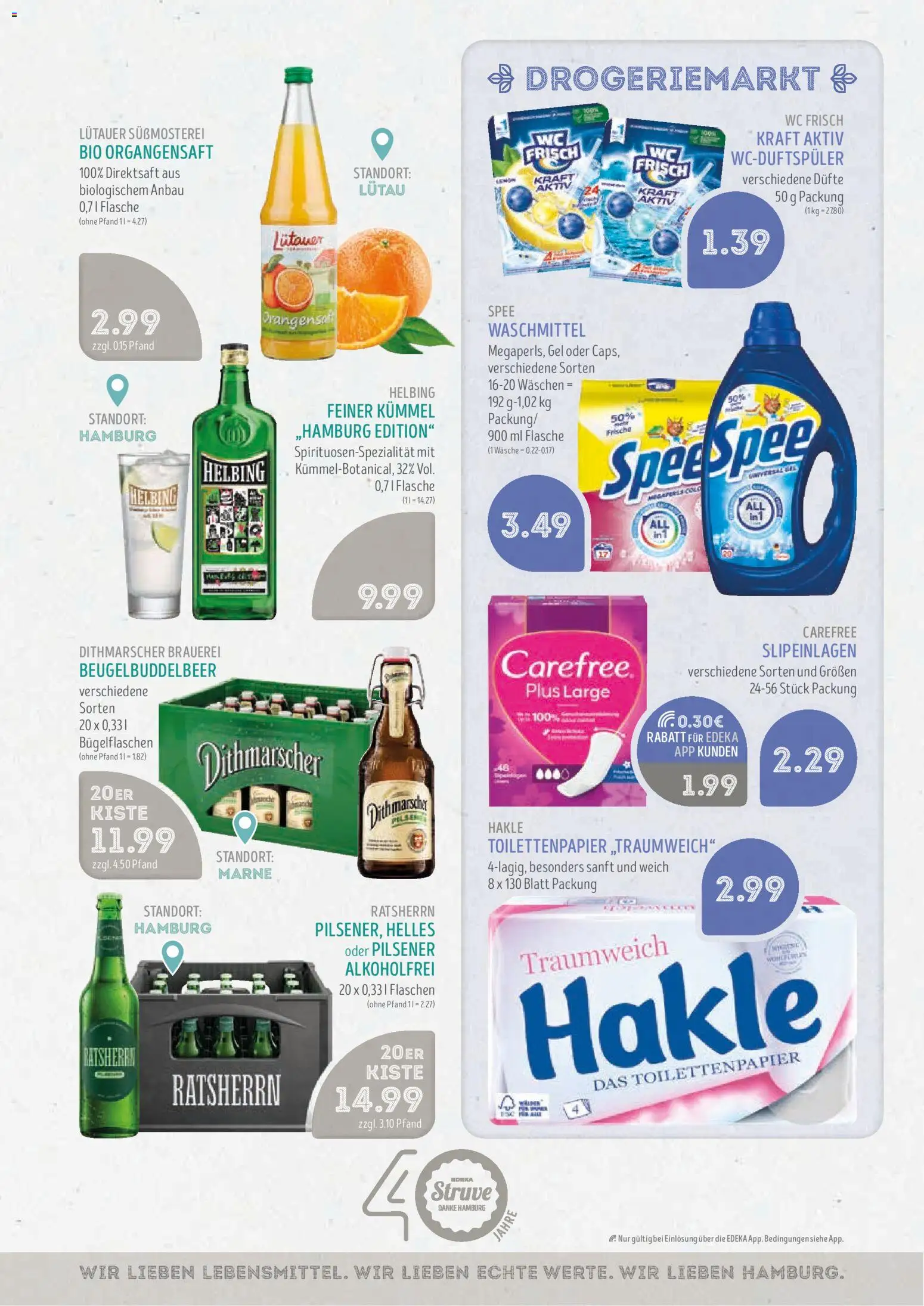 Edeka Struve Prospekt – gültig ab 05.10.2026 | Seite: 9 | Produkte: Orangensaft, Spee, Wc frisch, Toilettenpapier