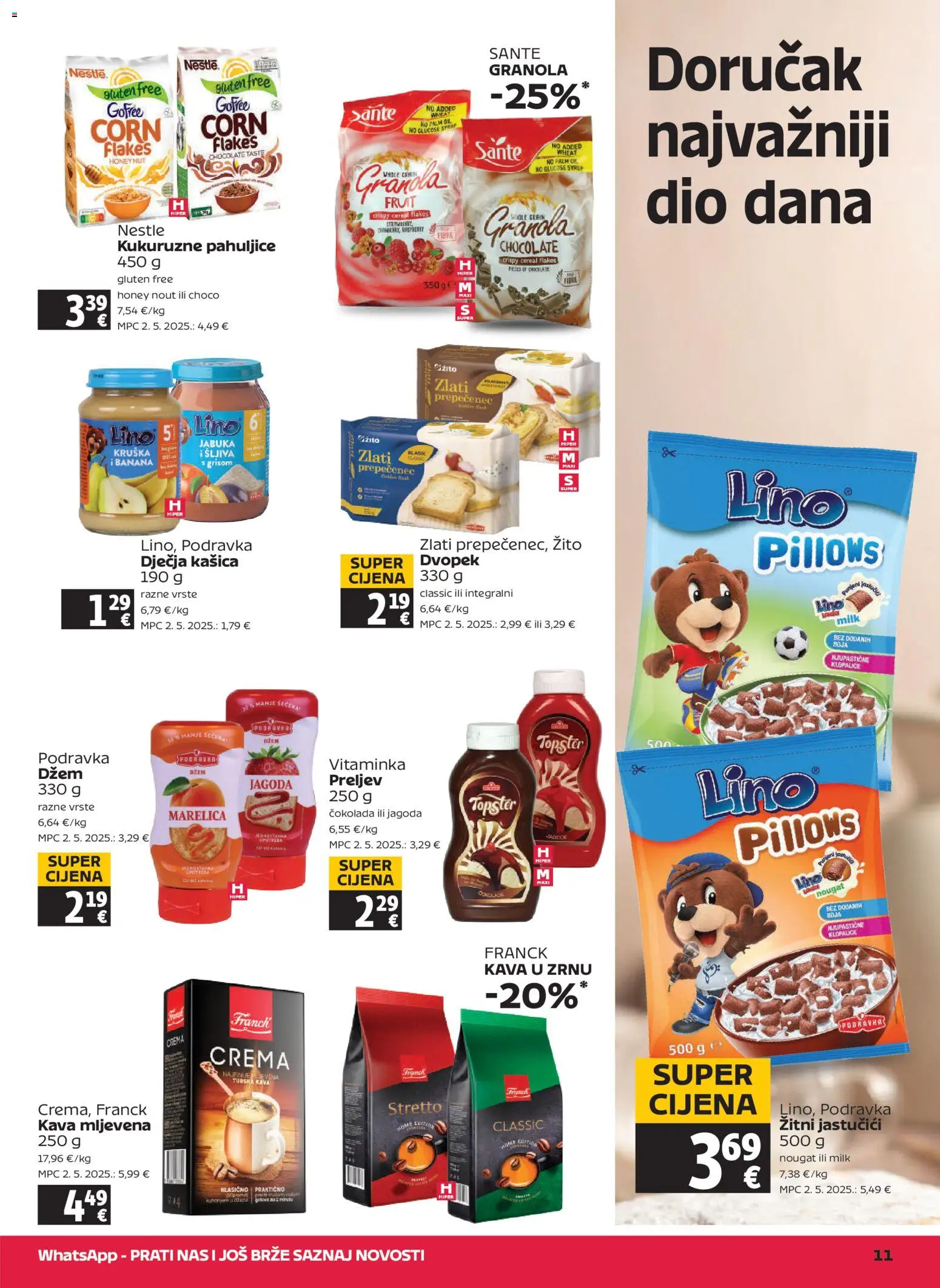 Tommy katalog | vrijedi od 06.08.2026 | Stranica: 11 | Proizvodi: Čokolada, Dvopek, Pahuljice, Jabuka
