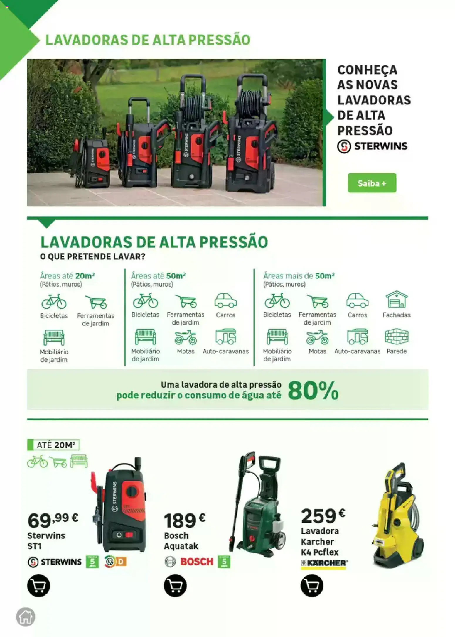 Leroy Merlin Catálogo Jardim │ válido de 12.03.2026 | Página: 84 | Produtos: Agua, Ferramentas